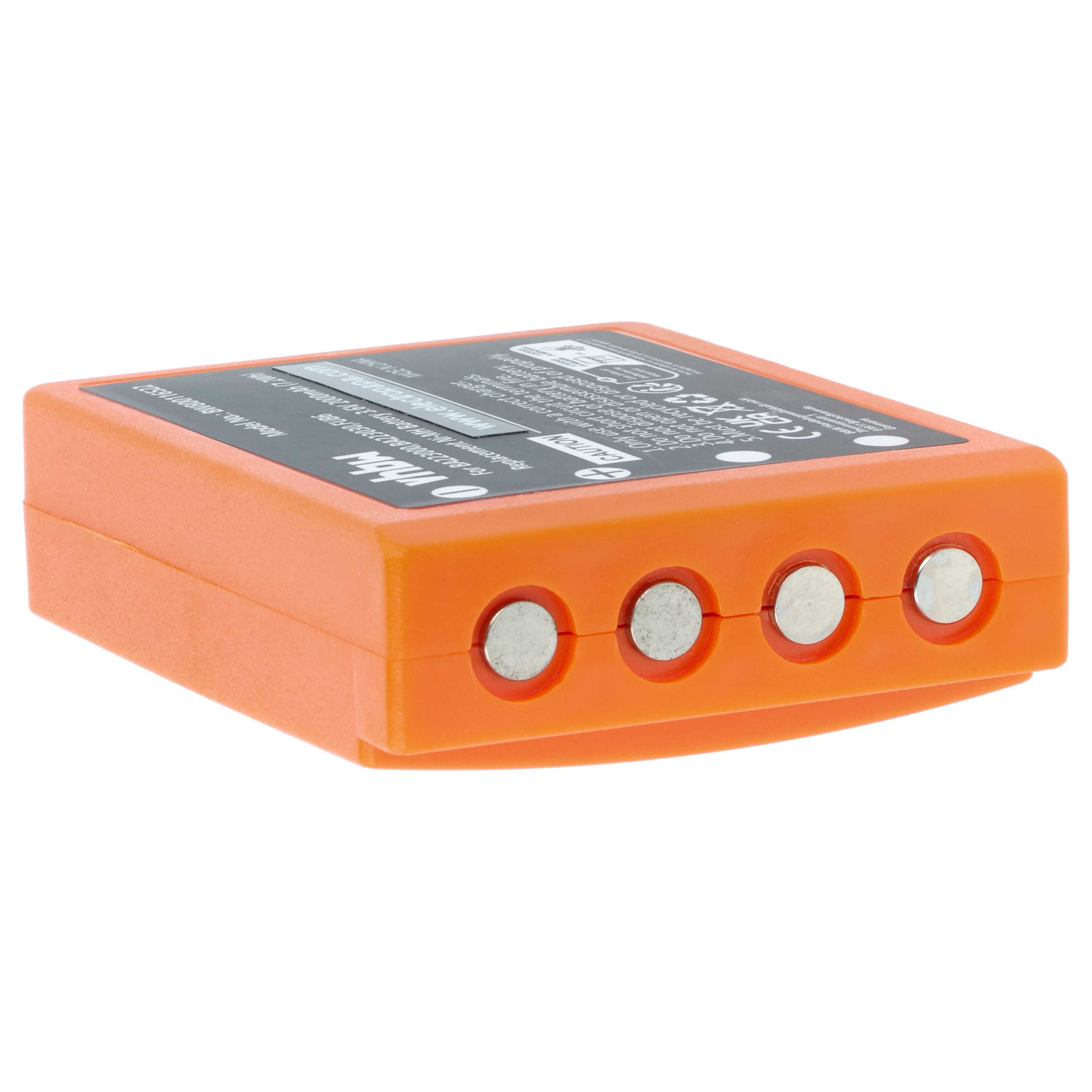 Battery as Replacement for HBC BA223031, BA223001, BA223000, BA223030 Remote Control - 2000 mAh 3.6 V NiMH