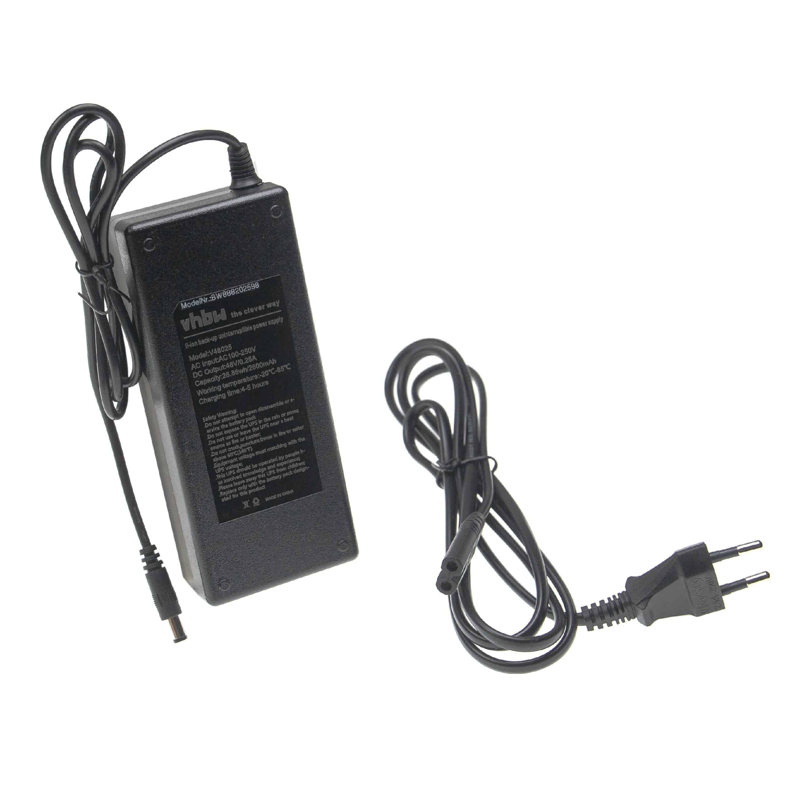 Fuente alimentación con USV para router, cámara IP, módem, ordenador - 48 V / 0,25 A, 28,86 Wh, 5,5 x 2,1 mm