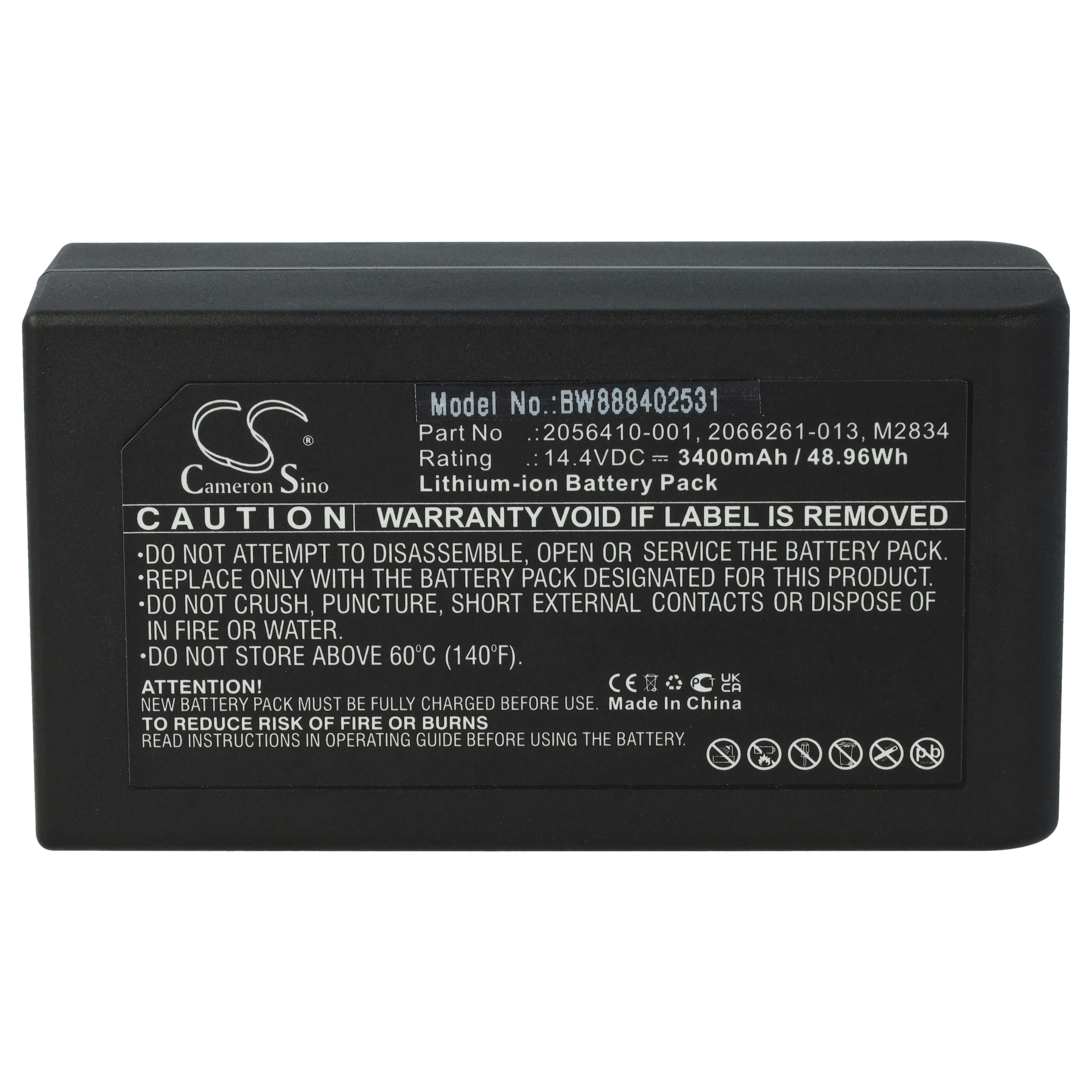 Medical Equipment Battery Replacement for GE - 3400mAh 14.4V Li-Ion