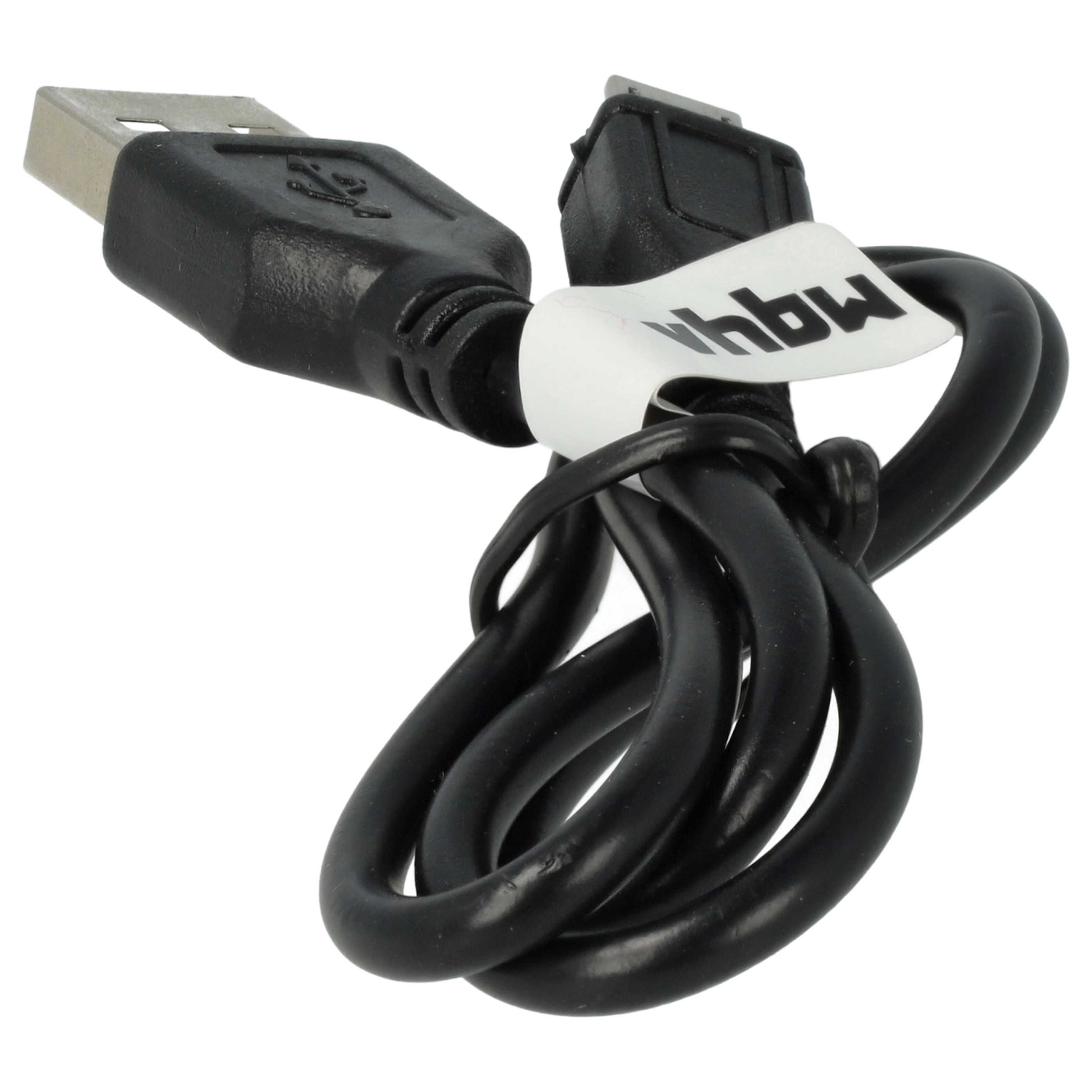 100x Micro-USB Cable USB Type A to Micro USB suitable for various devices - Black, 0.3 m