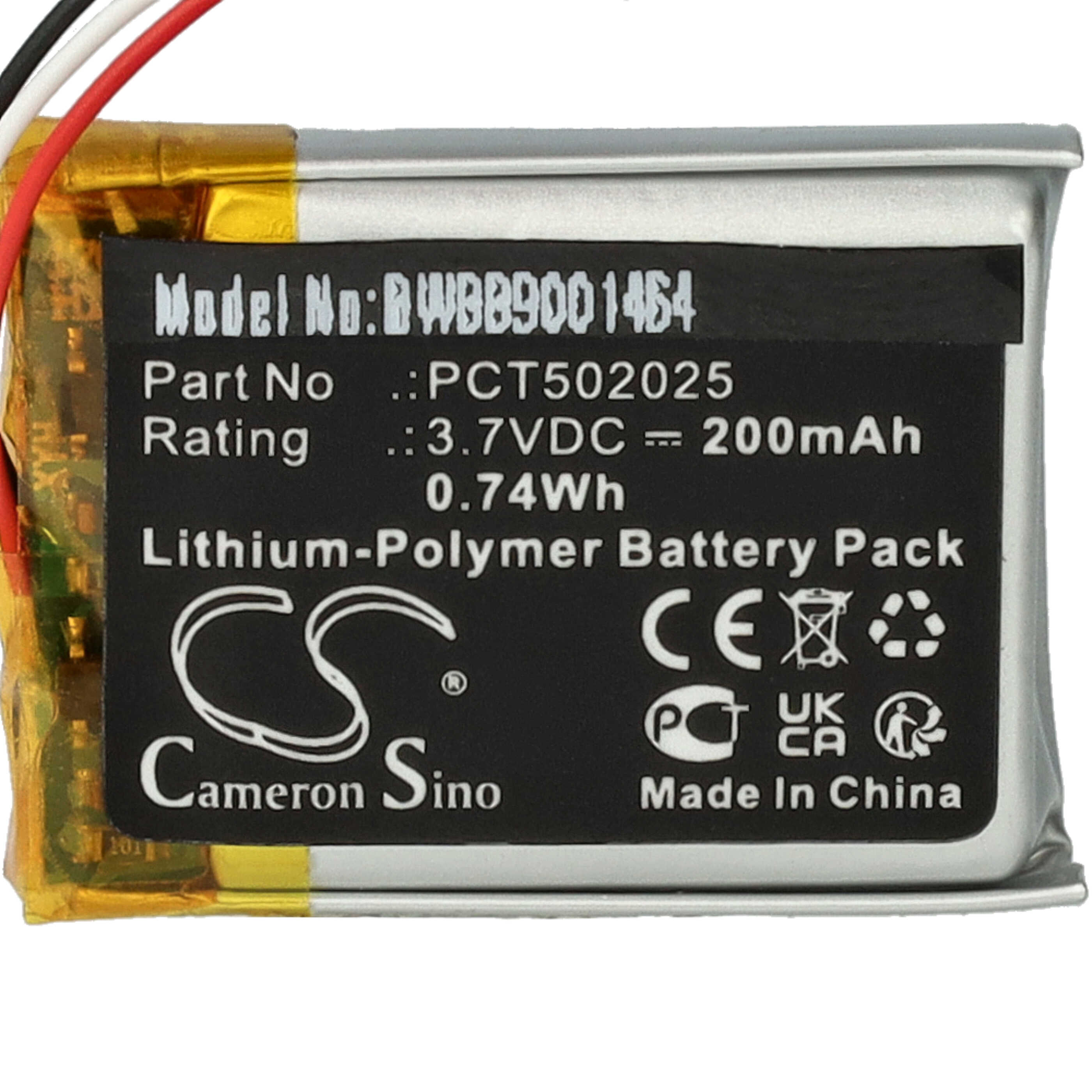 Akumulator do mikrofonu zamiennik DJI PCT502025 - 200 mAh 3,7 V LiPo