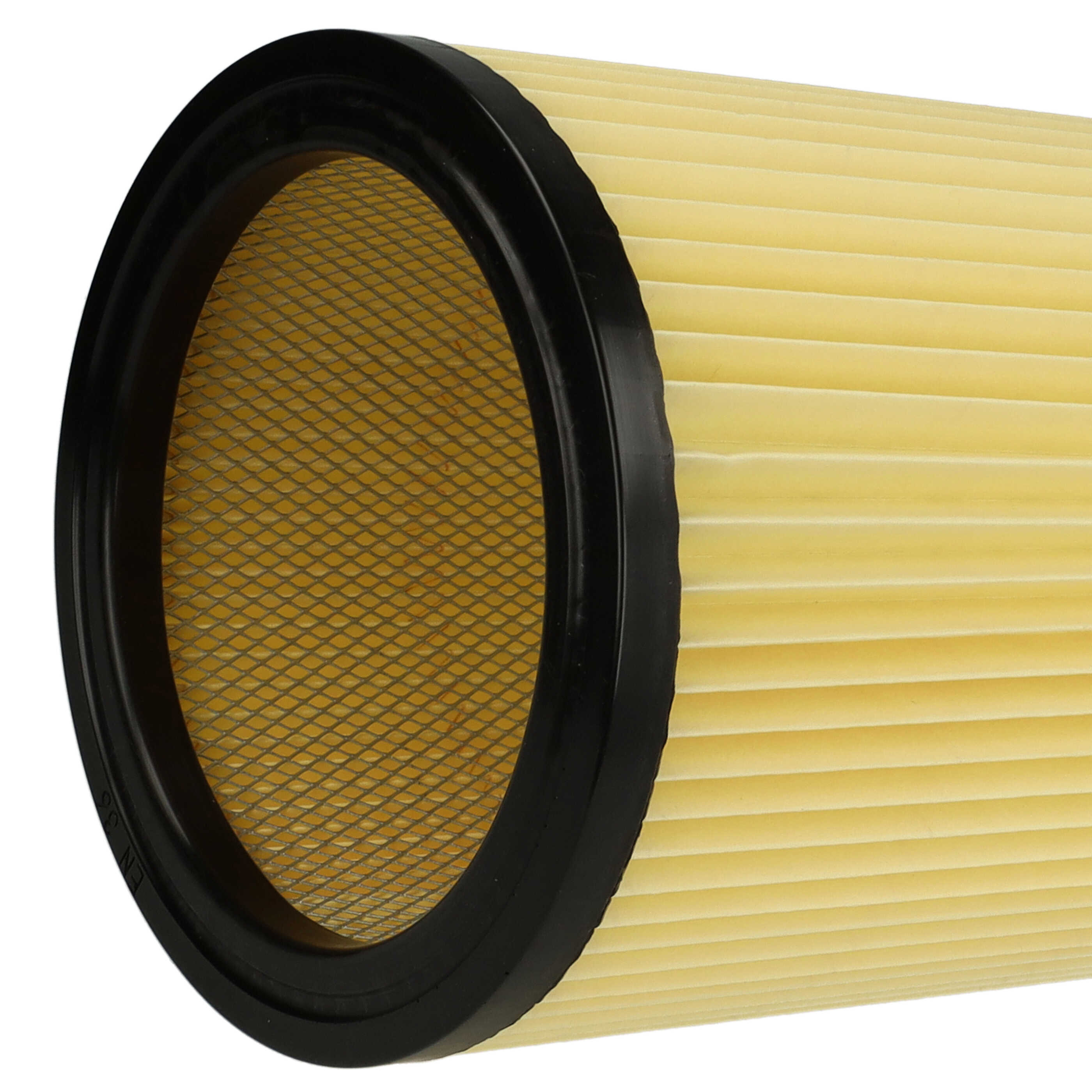Filtro reemplaza Hikoki Hitachi 750435, 710060 para aspiradora Hikoki Hitachi filtro plisado, negro / amarillo