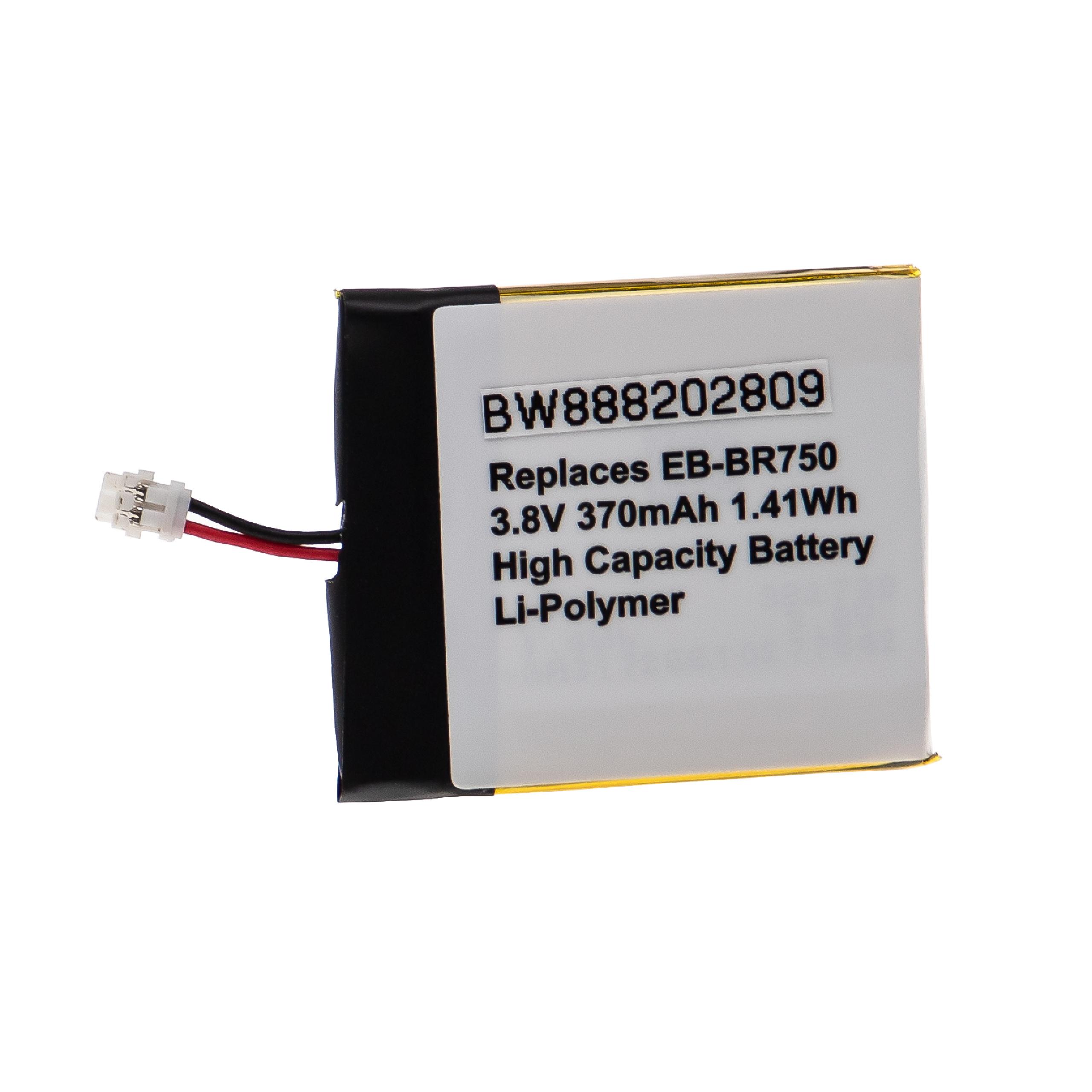Smartwatch Battery Replacement for Samsung EB-BR750ABE, EB-BR750 - 370mAh 3.8V Li-polymer