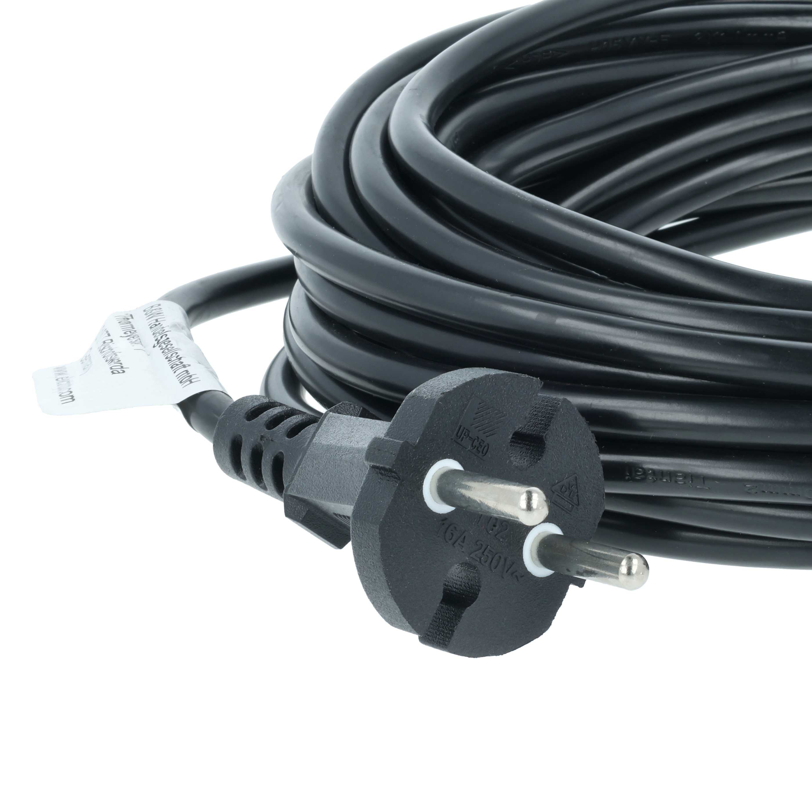 5x Power Cable suitable for Numatic NVP180-21 Vacuum Cleaner etc. - 10 m Cable