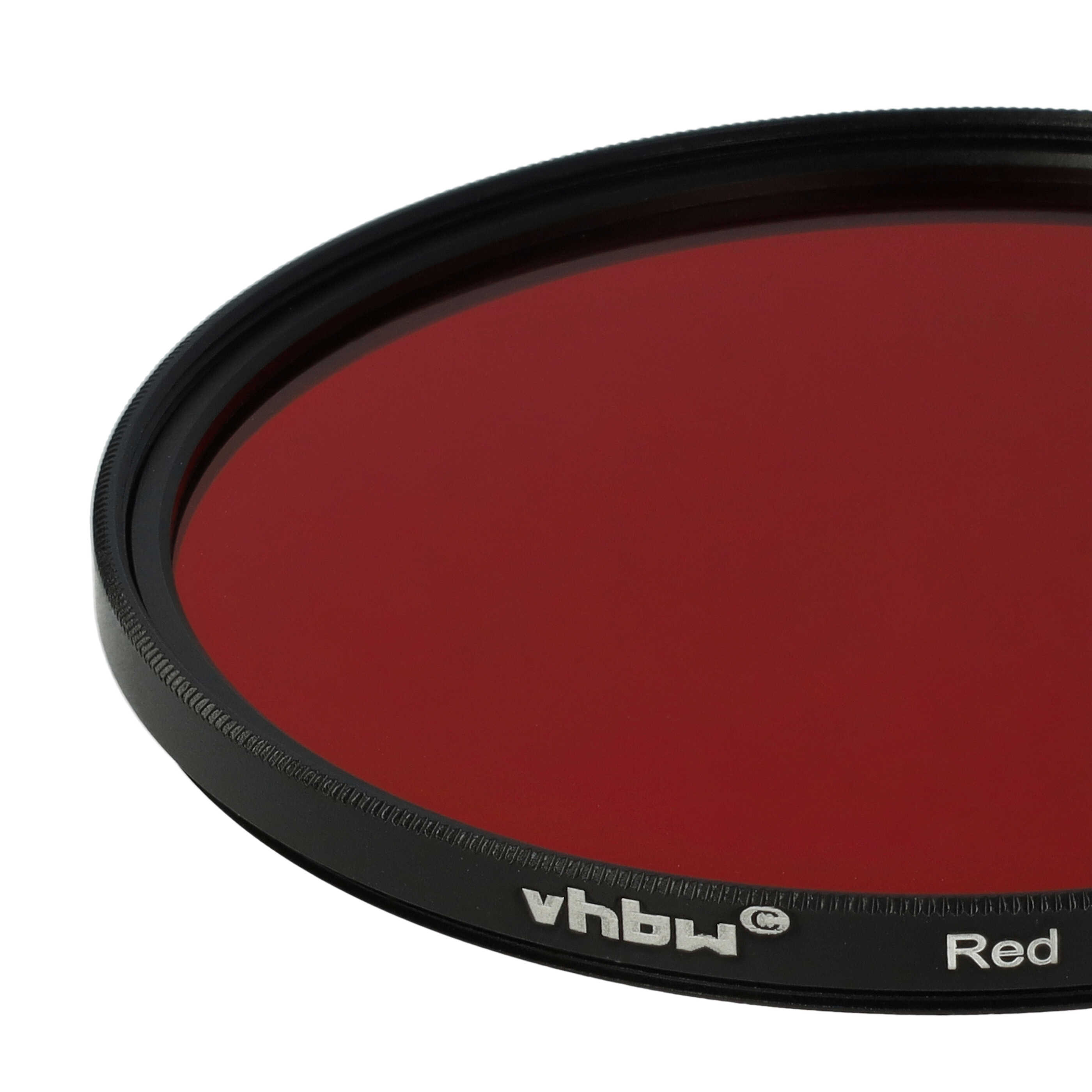 Filtre de couleur rouge pour objectifs d'appareils photo de 77 mm - Filtre rouge