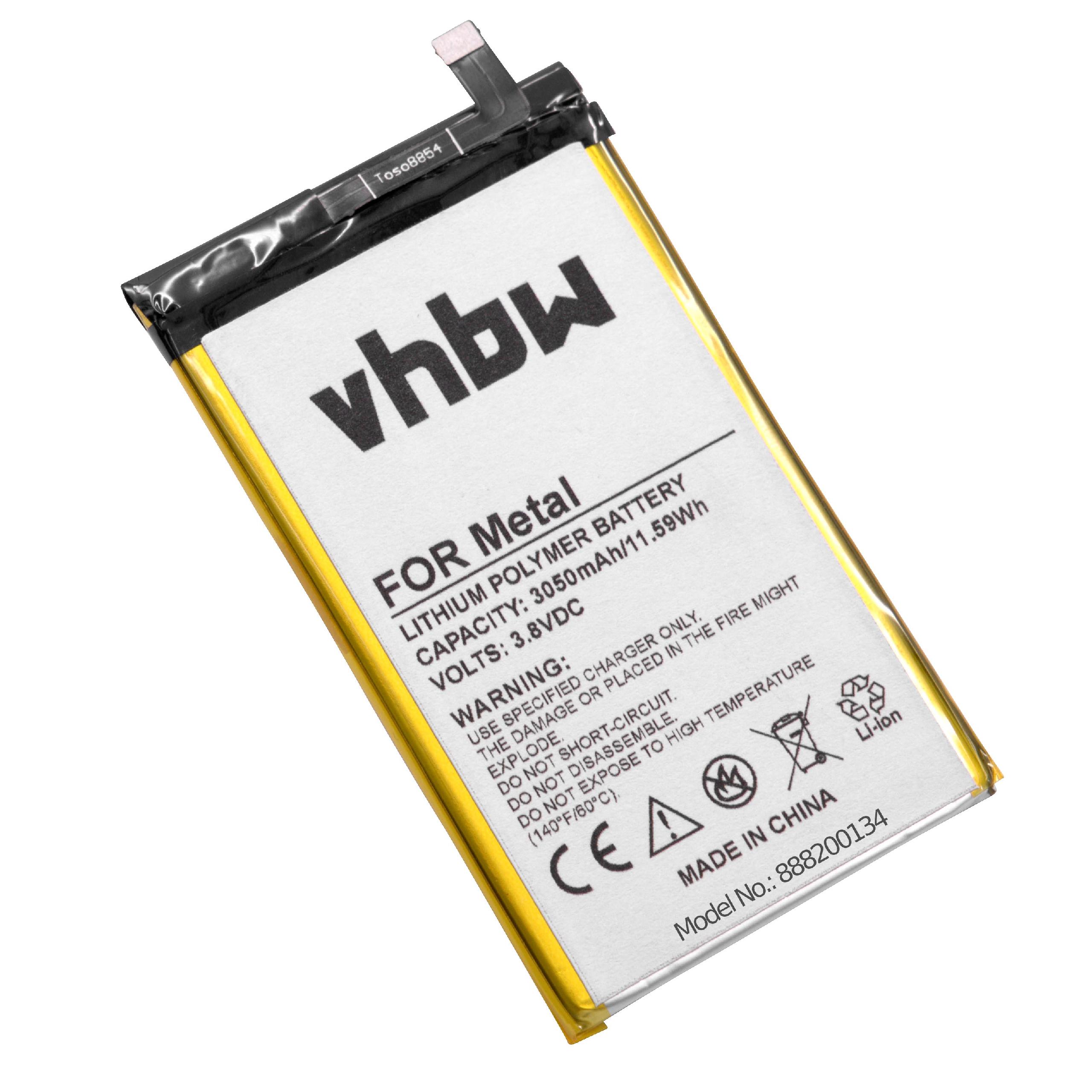 Batteria per cellulare Ulefone metallo - 3050mAh 3,8V Li-Poly