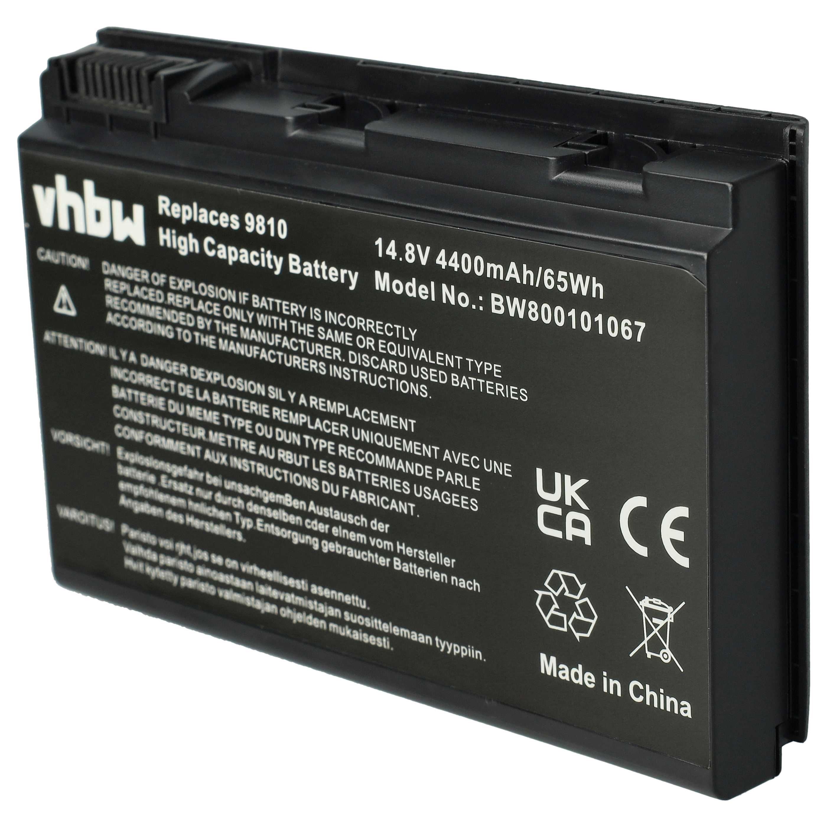 Batteria sostituisce Acer BATBL50L6, BATBL50L8H, BATBL50L8L per notebook Acer - 4400mAh 14,8V Li-Ion nero