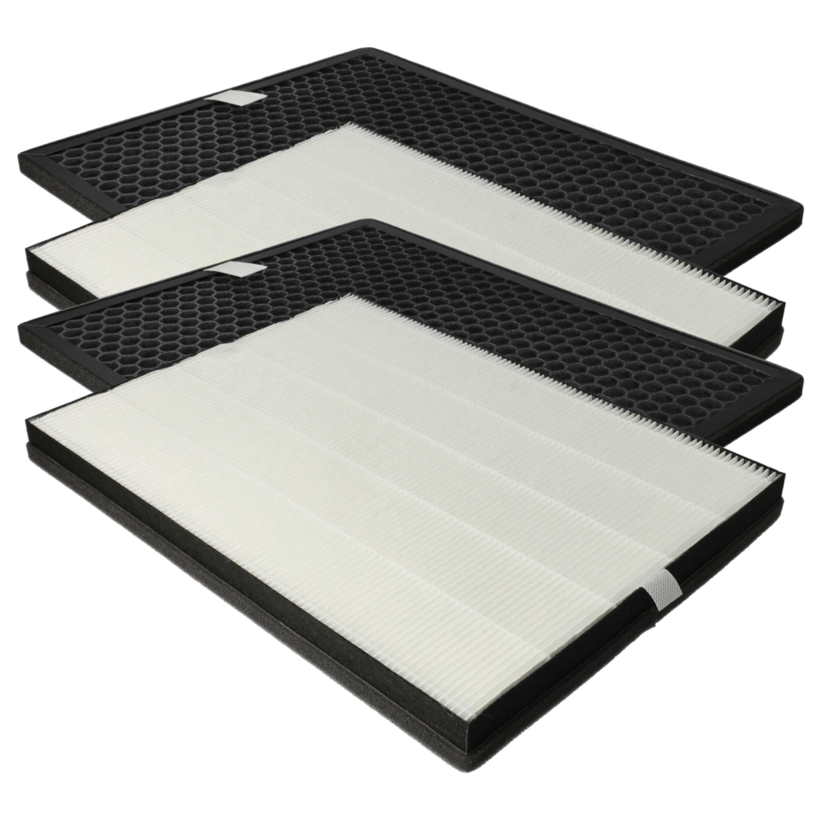4 Part Filter Set replaces NanoProtect FY1410/30 Air Purifier - HEPA filter, activated carbon filter