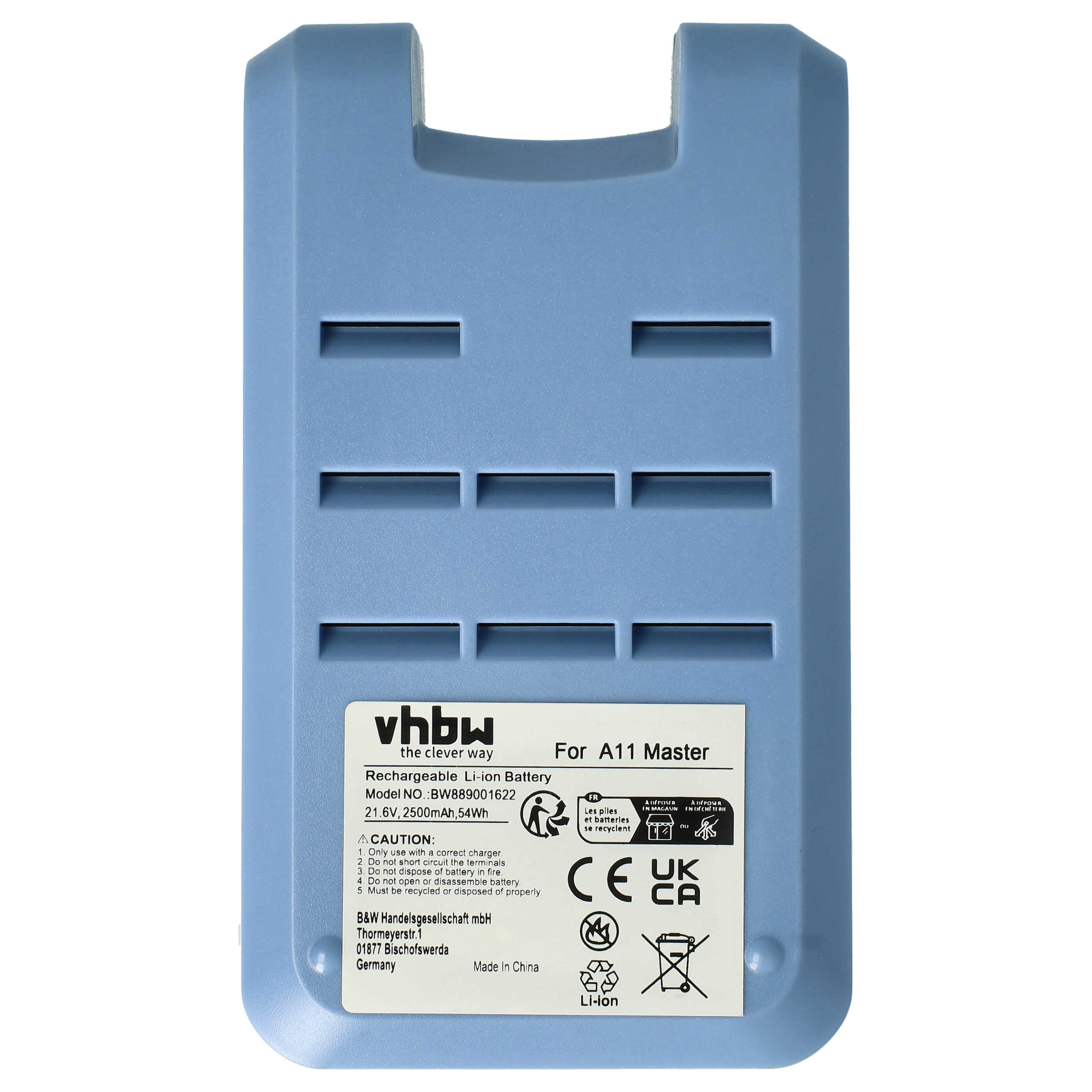 Battery replaces Tineco A11-07 for Tineco 2500mAh, 21.6V, Li-Ion