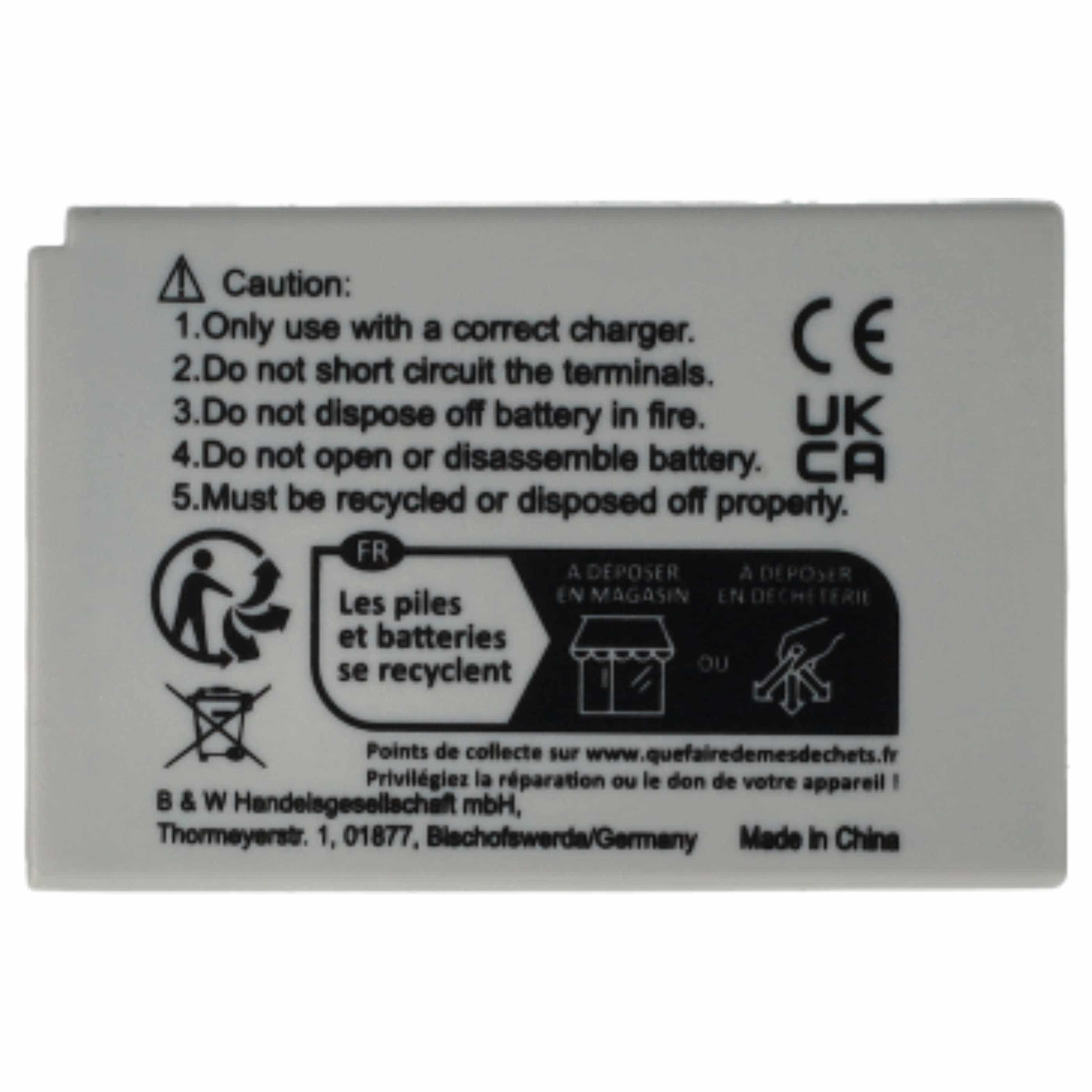 Videocamera 2x Battery replaces Sanyo DB-L40AU, DB-L40 - 800 mAh 3.7 V Li-Ion