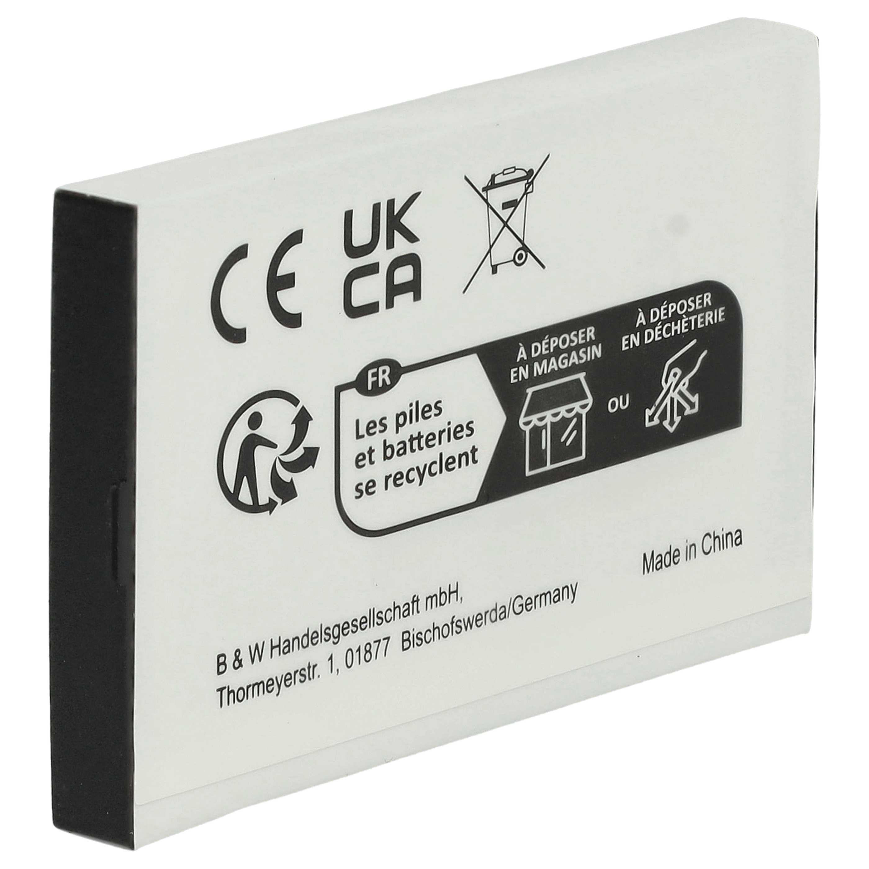 Games Console 2x Battery replaces Nintendo BT-M12, SAM-SPRBP, BAT-GBASP-1LI - 800 mAh 3.7 V Li-Ion