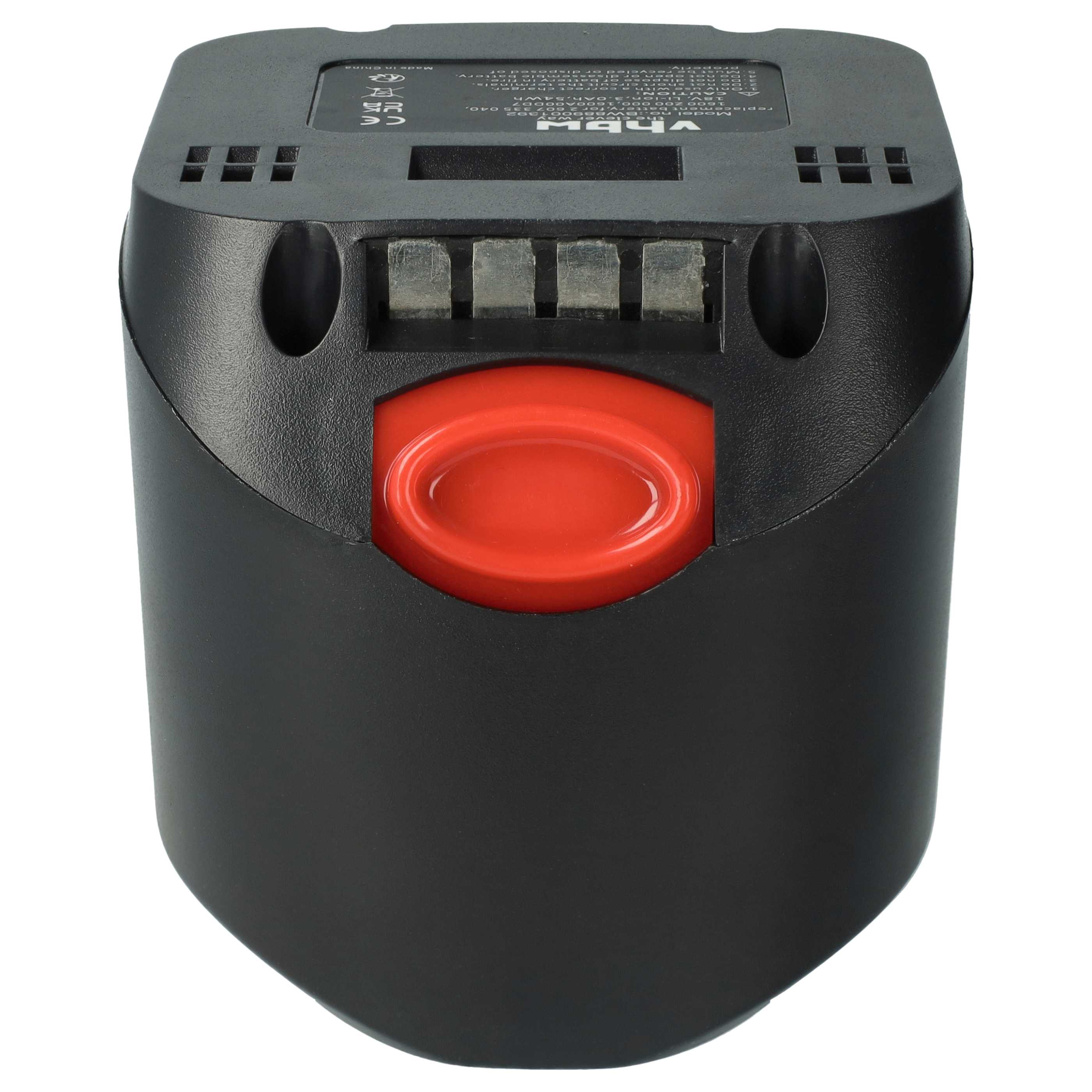 2x Battery replaces Bosch 1 600 Z00 000, 1 600 A00 DD7 Electric Power Tool - 3000 mAh, 18 V, Li-Ion