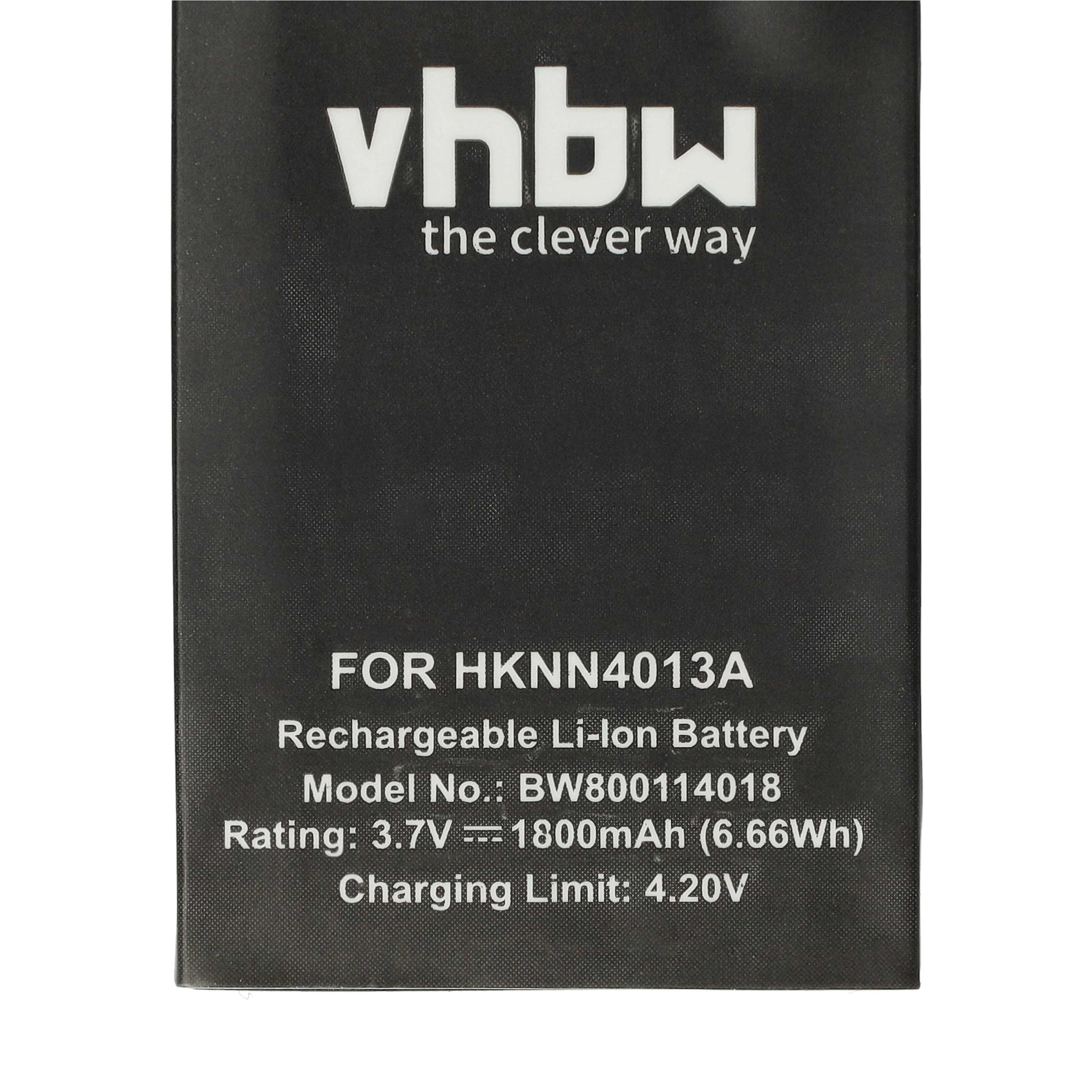 Akku als Ersatz für Motorola BT90, HKNN4013A, HKLN4440B, BT110, HKNN4013B für Funkgerät - 1800mAh 3,7V Li-Ion