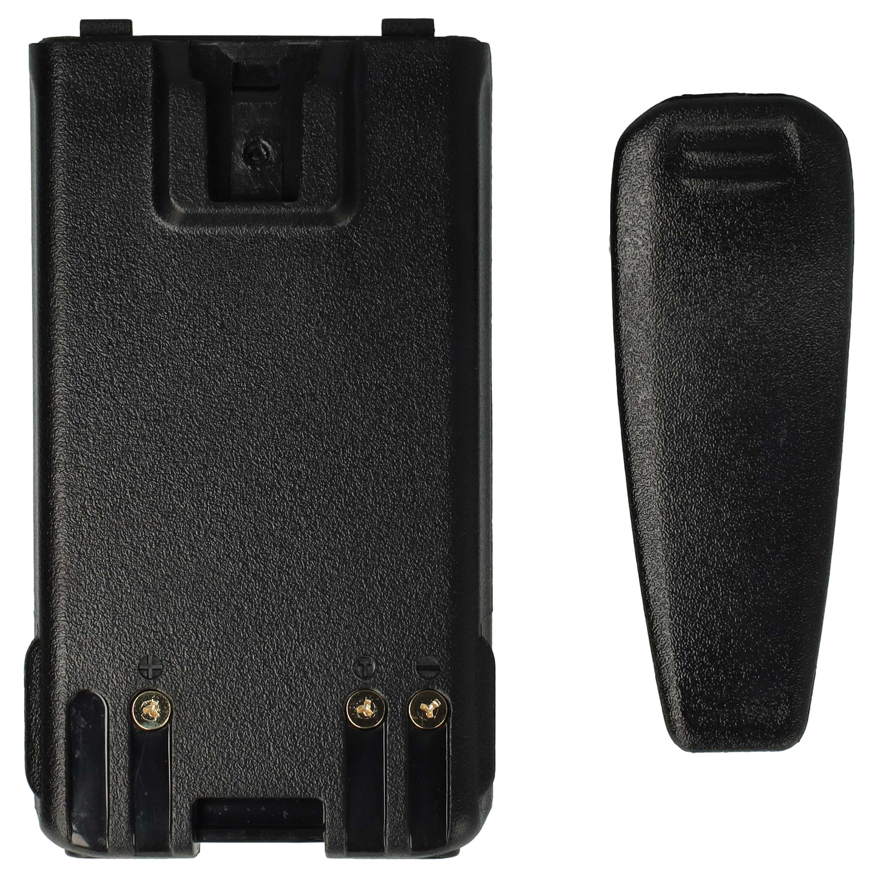 Radio 2x Battery replaces Icom BP-264 - 1600 mAh 7.2 V NiMH + Belt Clip