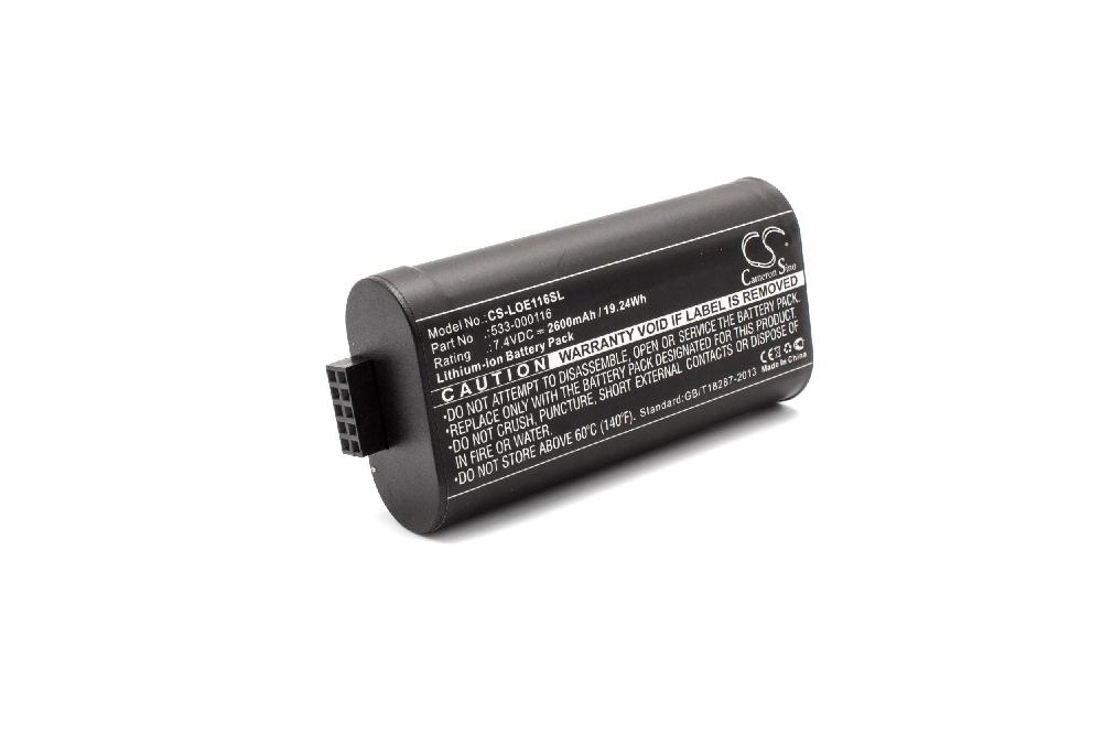 Batterie remplace Logitech 533-000116, 533-000138 pour enceinte Logitech - 2600mAh 7,4V Li-ion