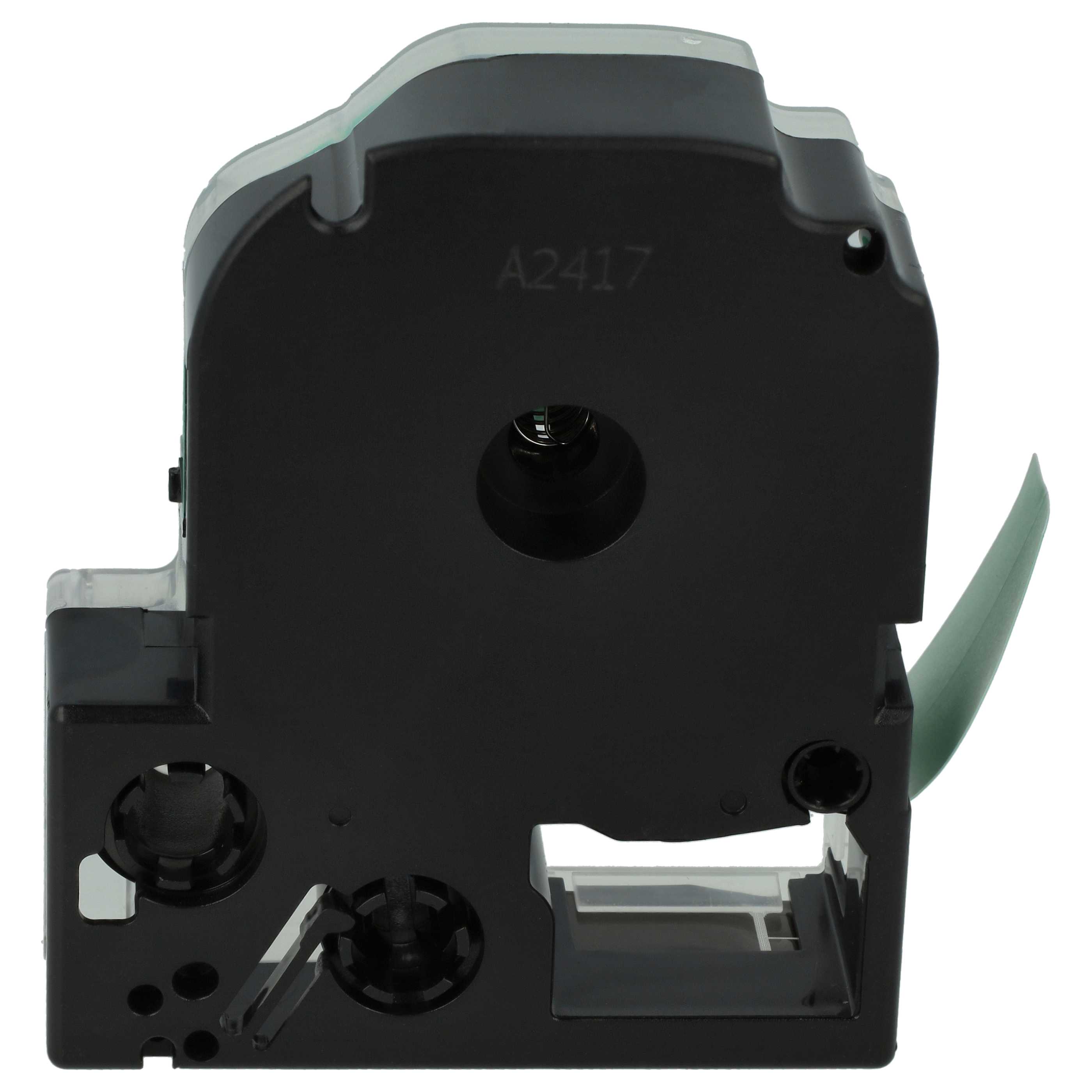 Label Tape replaces Epson LC-5GBP - 18 mm Black to Green