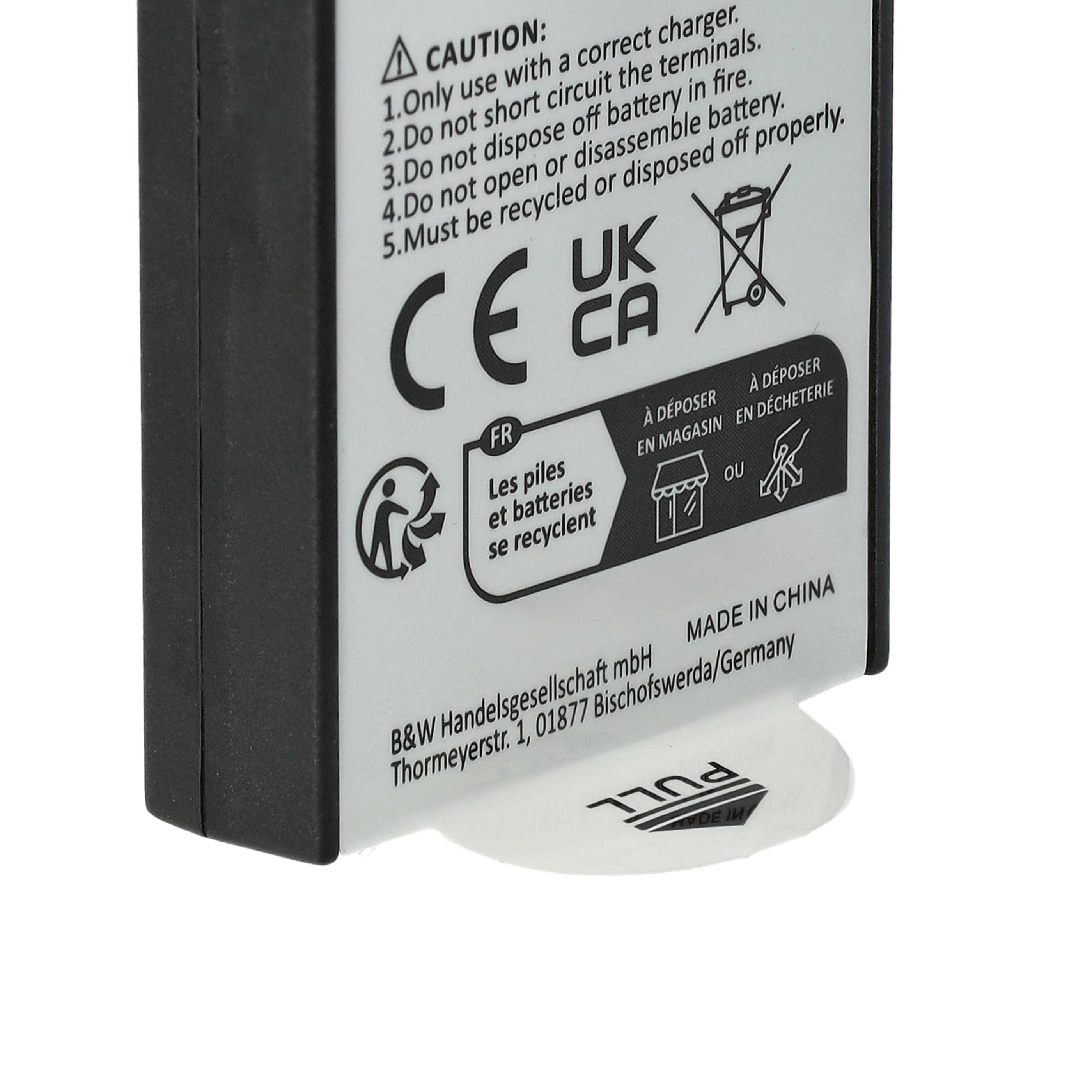 3x Battery suitable for Polaroid Z2300, Z230E - 600mAh, 7.4V, Li-Ion