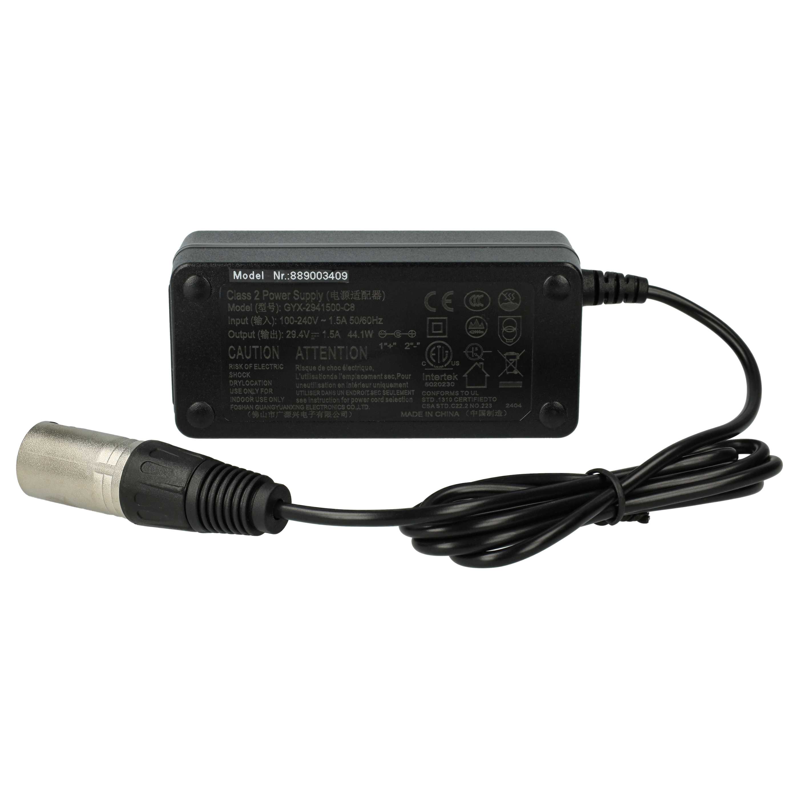 Chargeur pour batterie e-bike Prophete, Hagebaumarkt, Hofer, Praktiker - prise1,5 A