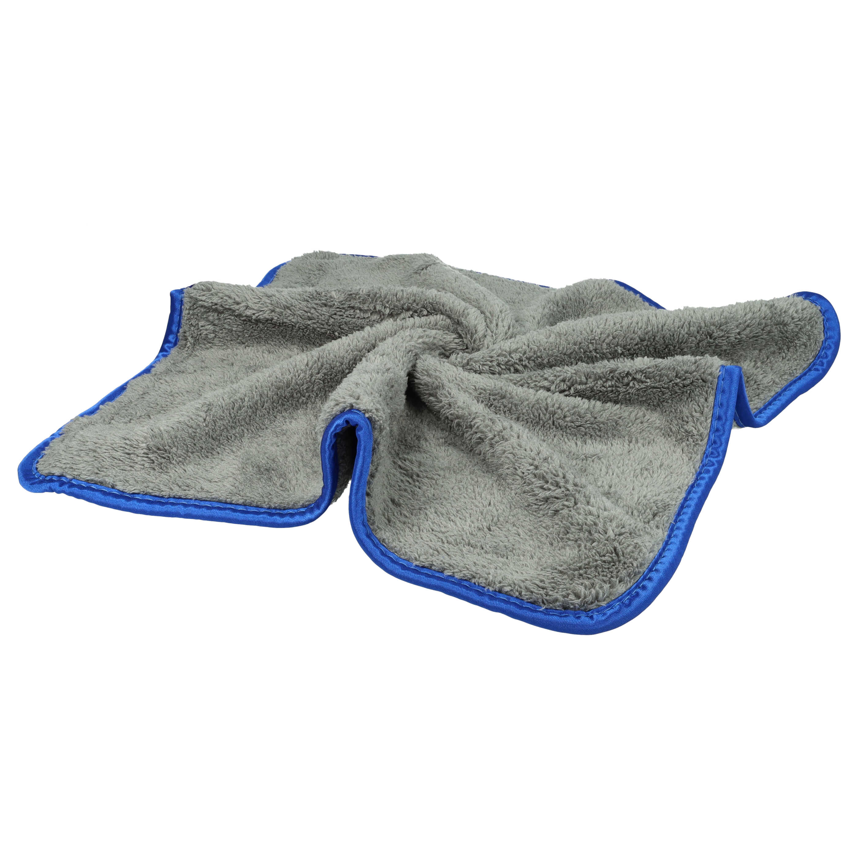 Microfibre Towel Set (3 Part) for Cars and Motorcycles - 40 x 40 cm, Reusable, Blue, Dark Grey