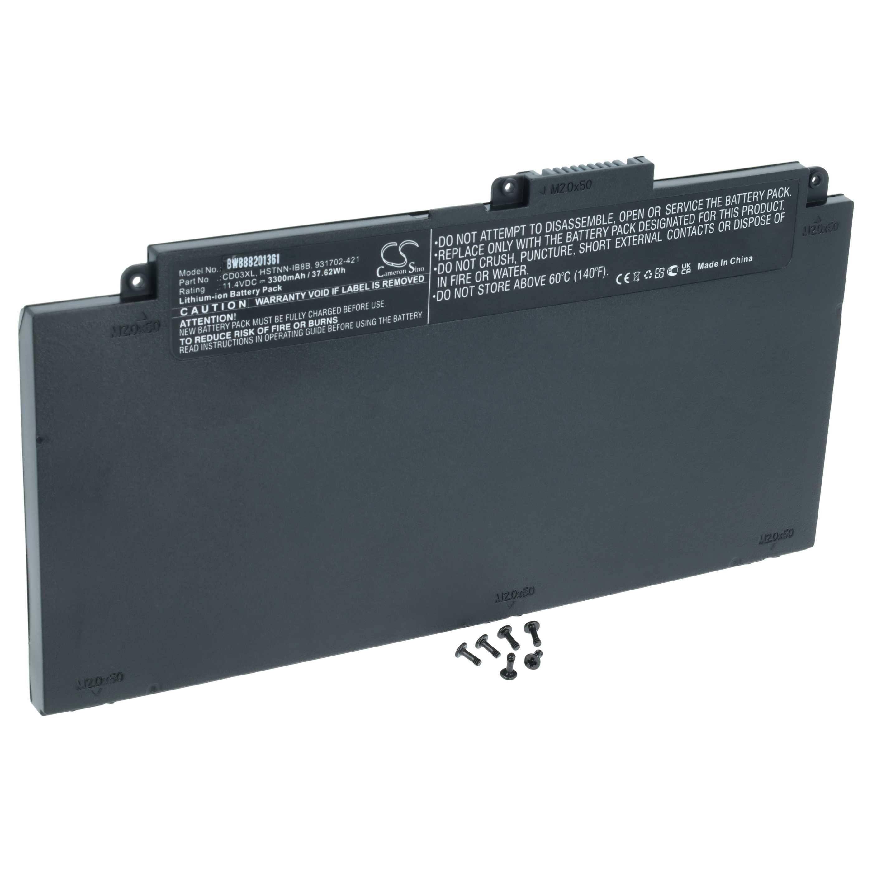 Akumulator do laptopa zamiennik HP 931702-421, 931702-171, 931702-541 - 3300 mAh 11,4 V Li-Ion, czarny