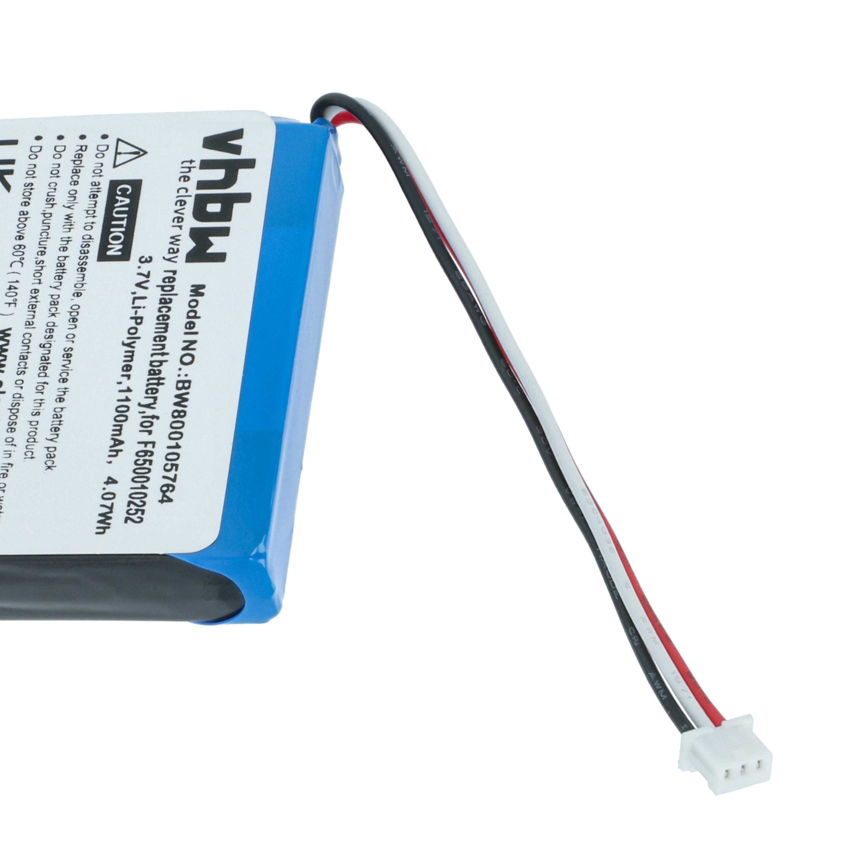Akumulator do nawigacji GPS zamiennik Maxwell IPC653443 - 1100 mAh 3,7 V Li-Ion