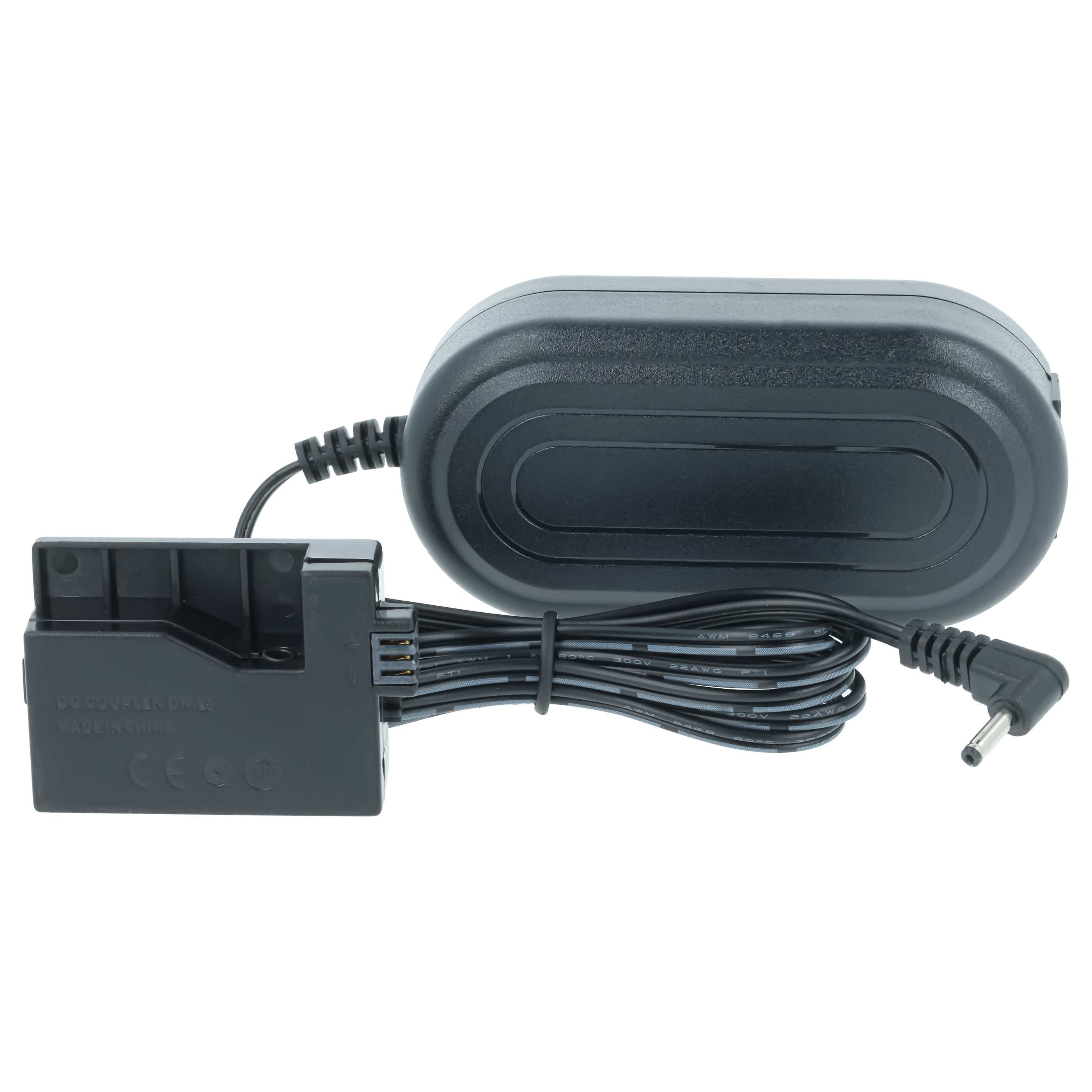 Bloc secteur remplace Canon CA-PS700, DR-E5, ACK-E5 pour caméra Canon + coupleur DC, 2m