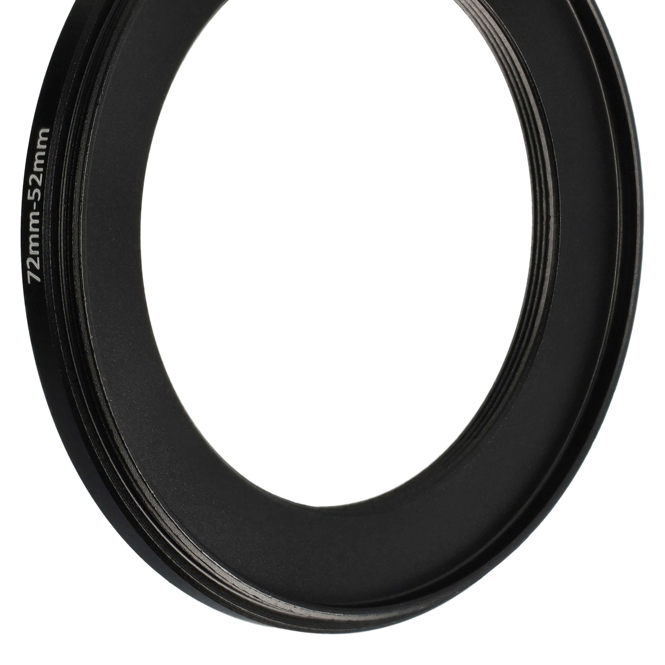 Step-Down Ring Adapter from 72 mm to 52 mm for various Camera Lenses