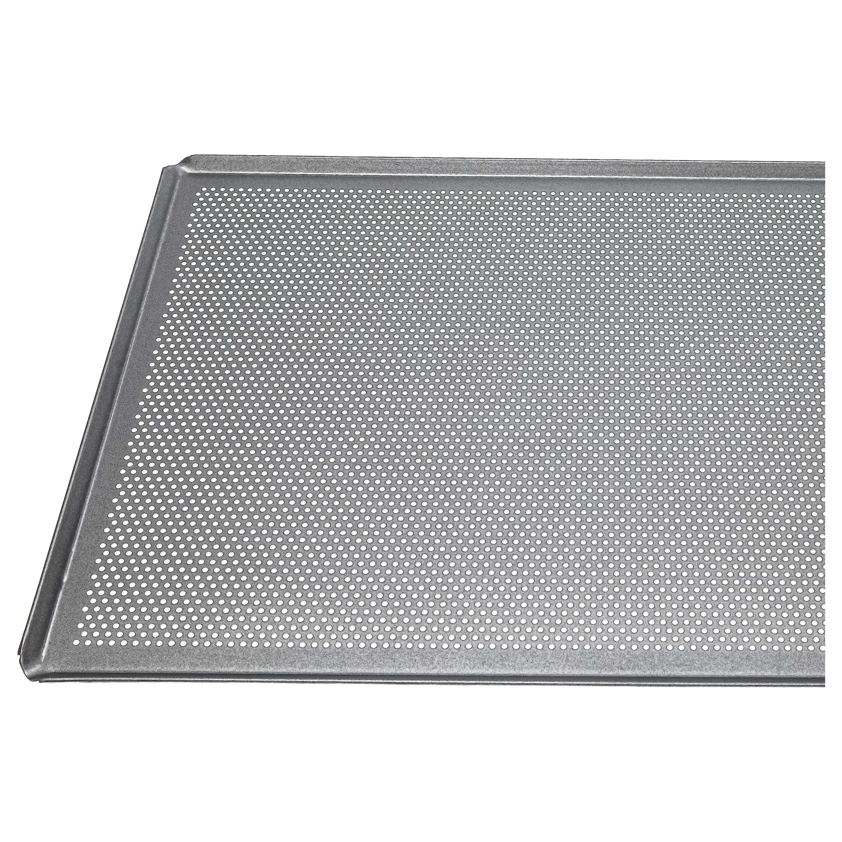 Bandeja de horno para hornos - 60 x 40 x 1 cm plata, perforado