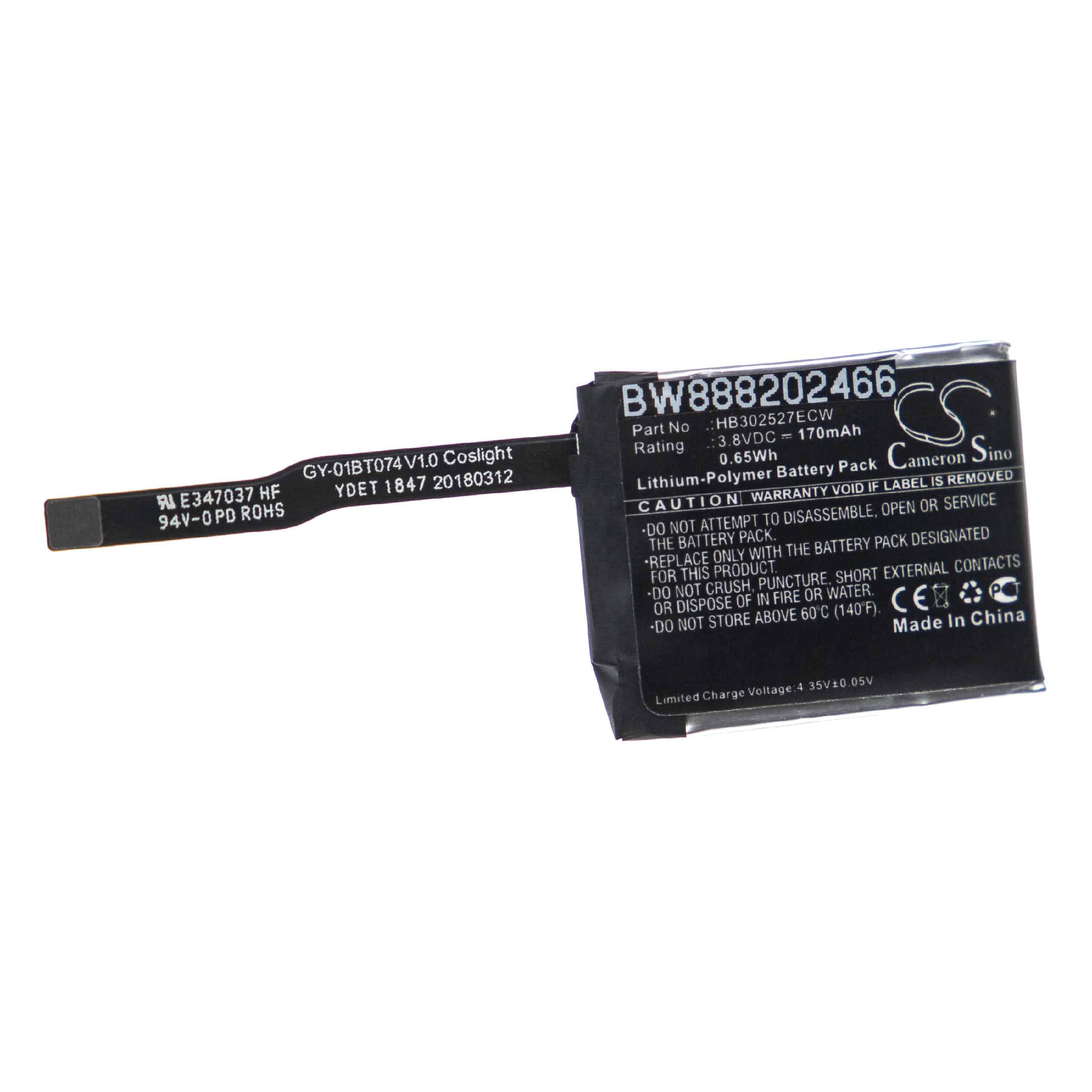Mobile Phone Battery Replacement for Huawei HB302527ECW - 170mAh 3.8V Li-polymer