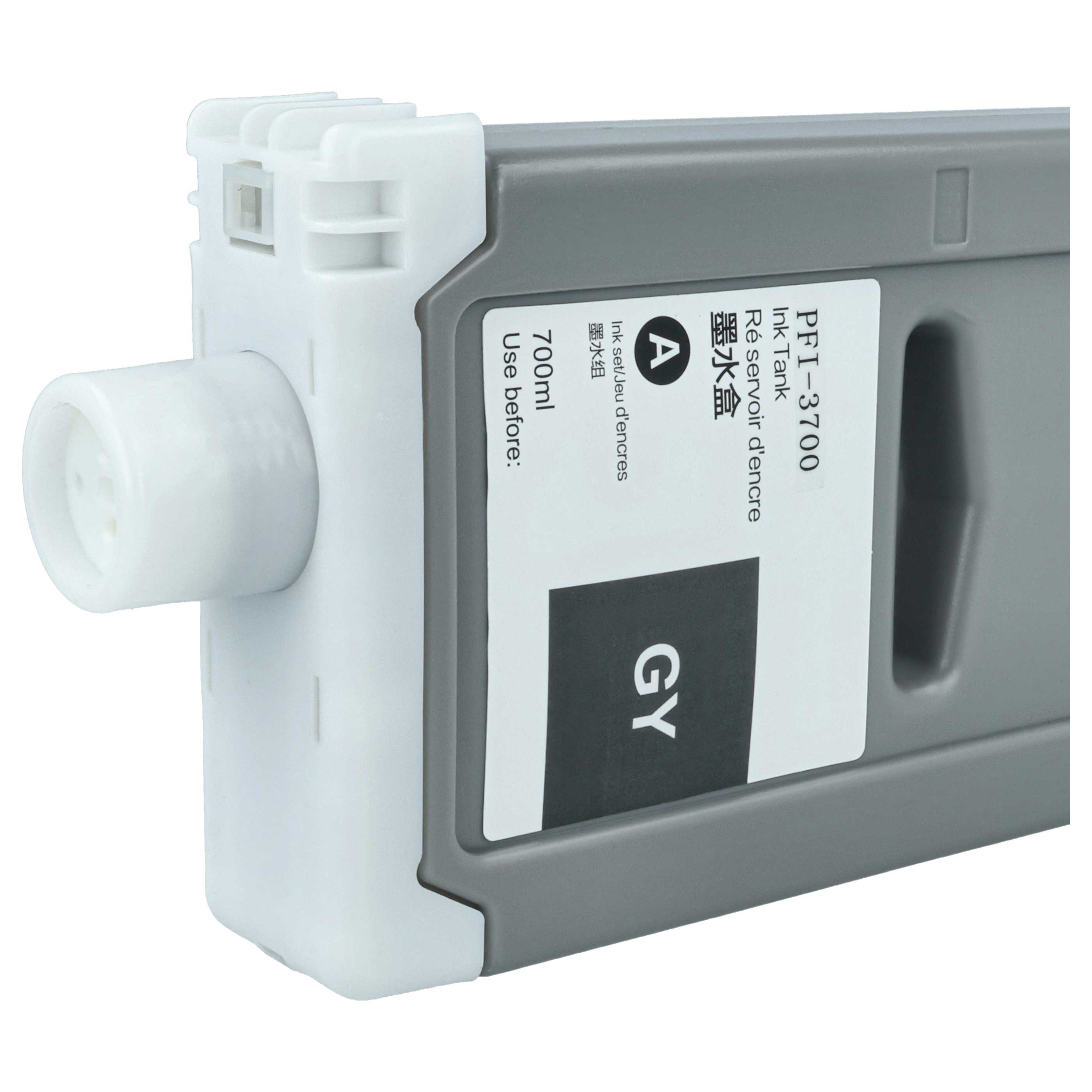 Ink Cartridge as Exchange for Canon PFI-3700 GY for Canon Printer - Grey 700 ml
