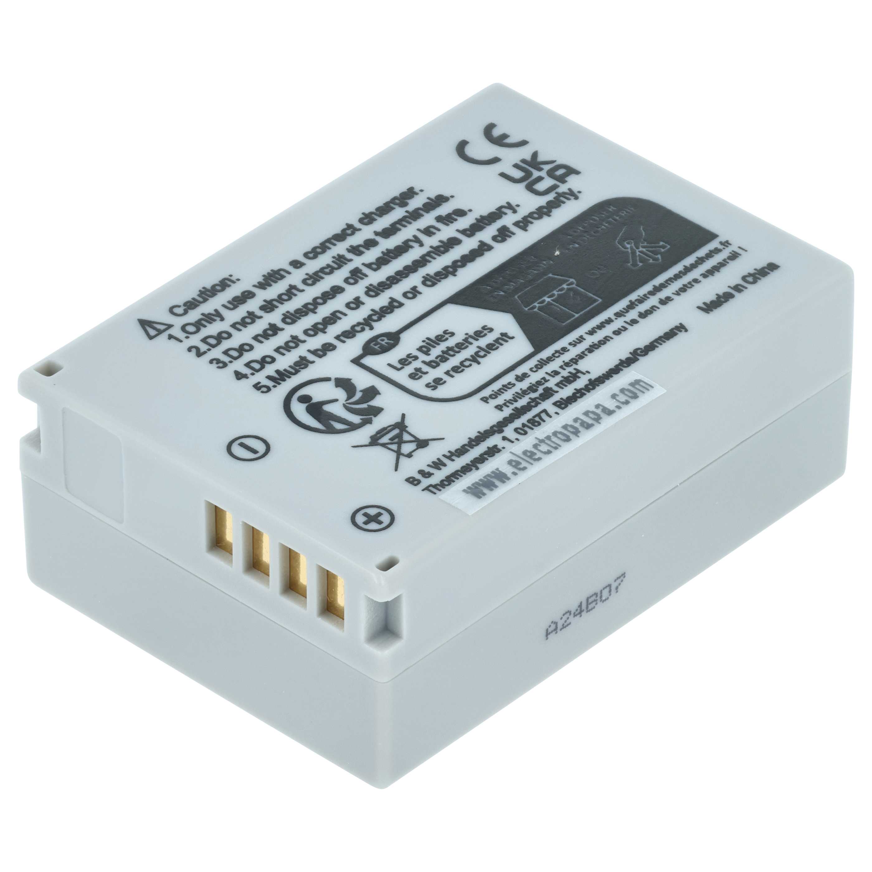 3x Battery replaces Canon NB-7L - 700mAh, 7.2V, Li-Ion