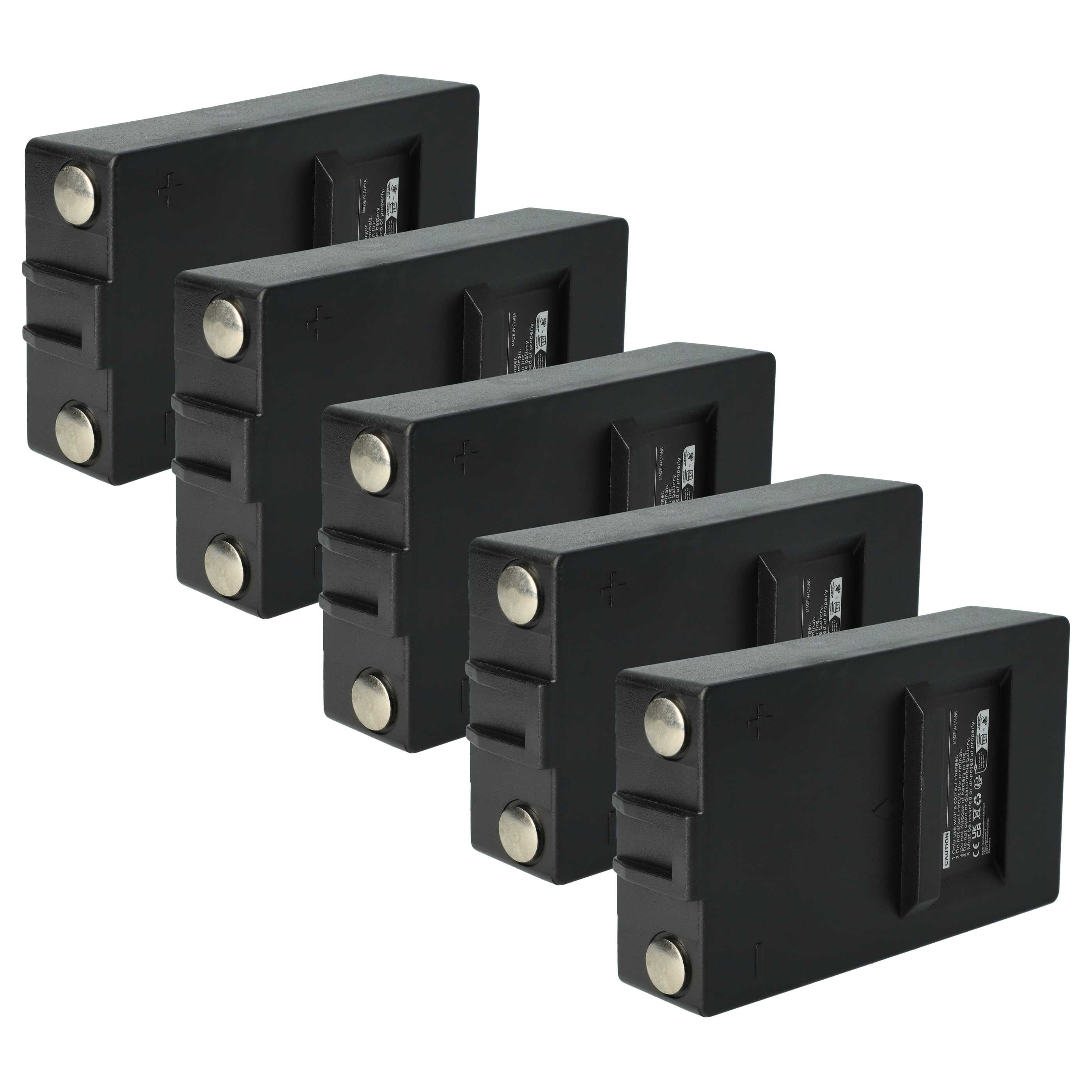 5x Akumulator do zdalnego sterowania zamiennik 2.250.2011, 2.250.1000, 2.250.2010 - 2000mAh 7,2V NiMH