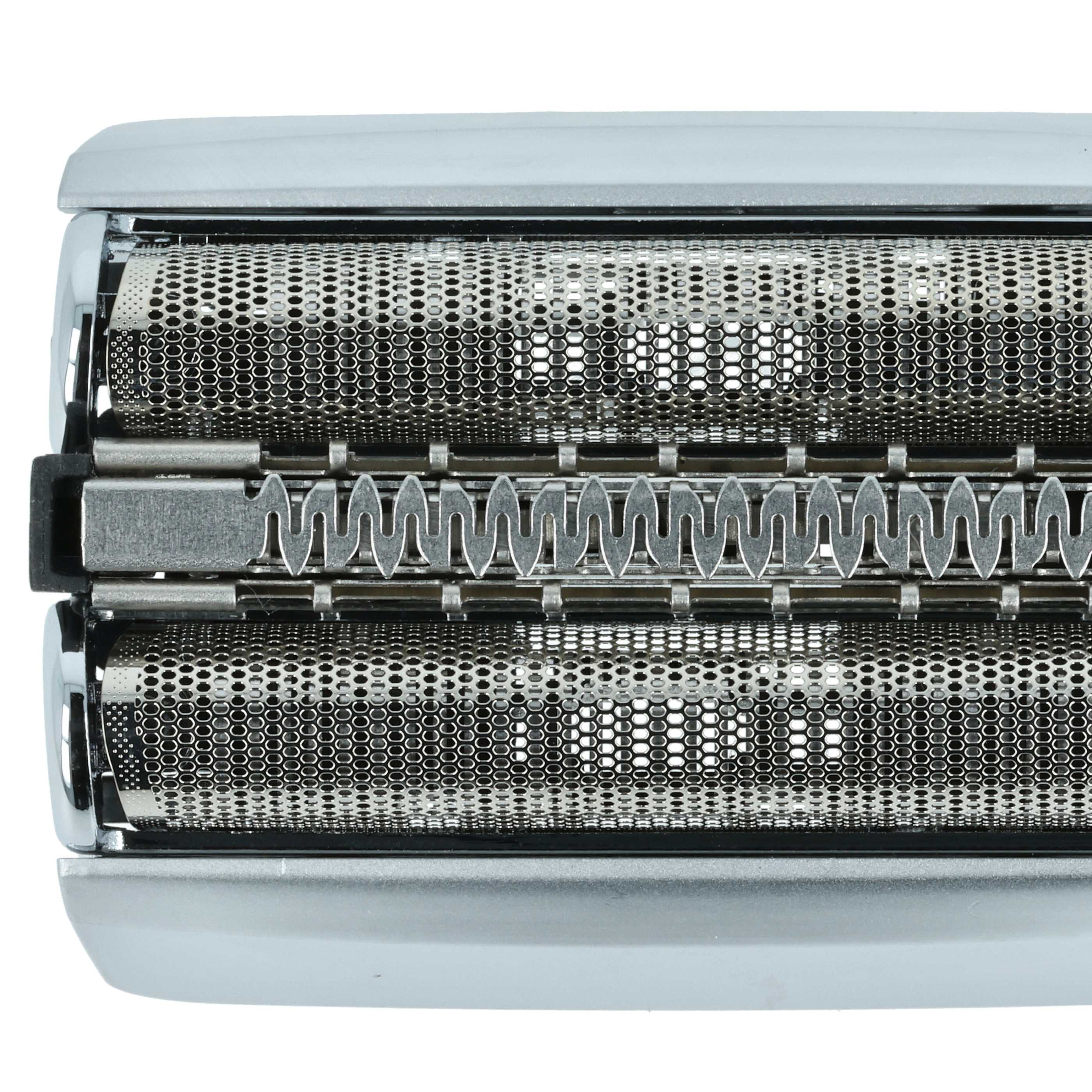 2x Shaving Heads replaces Braun 83M for Braun Electric Razor, silver