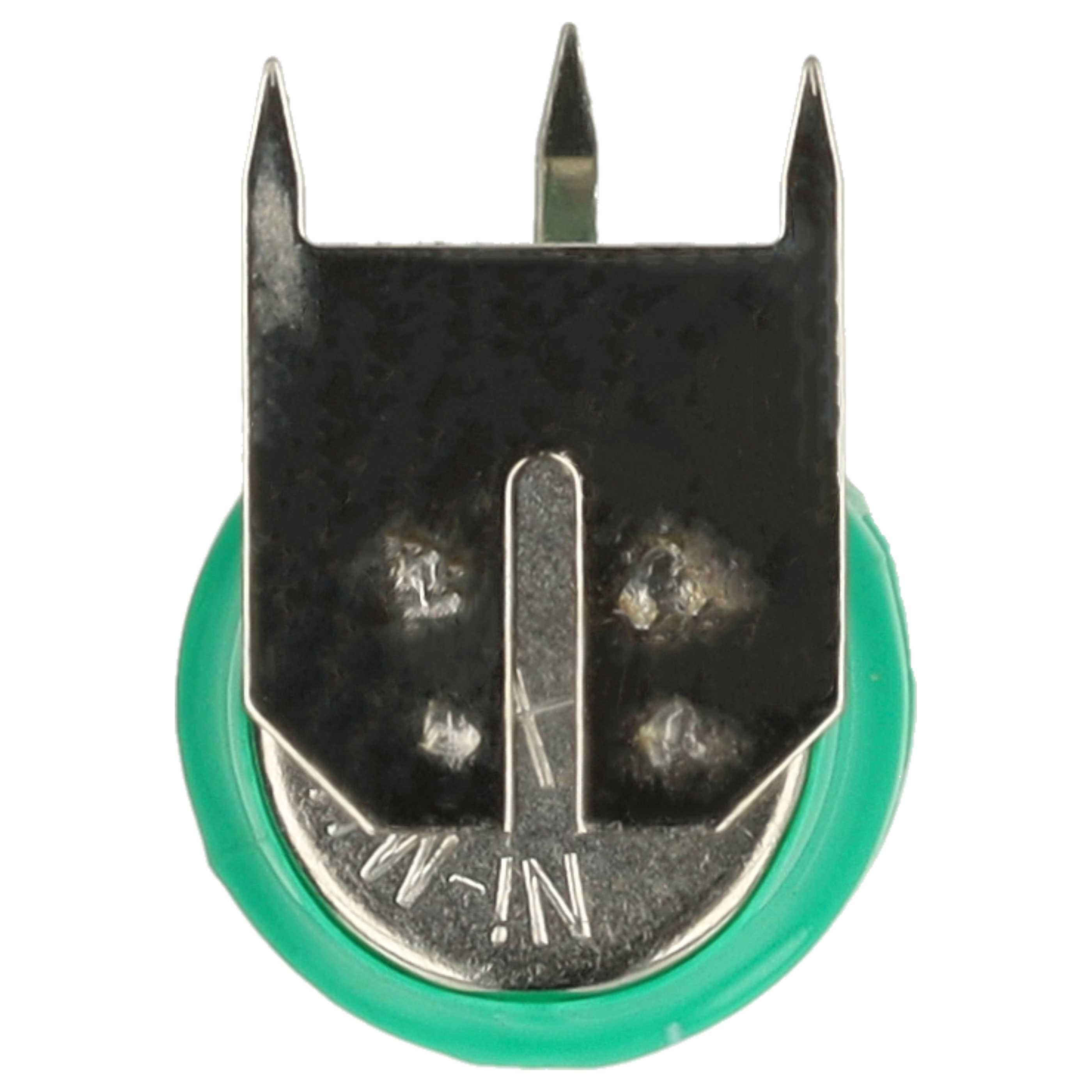 10x Button Cell Battery Type V40H 3 Pins for Model Building Solar Lamps etc. - 40 mAh 2.4 V NiMH
