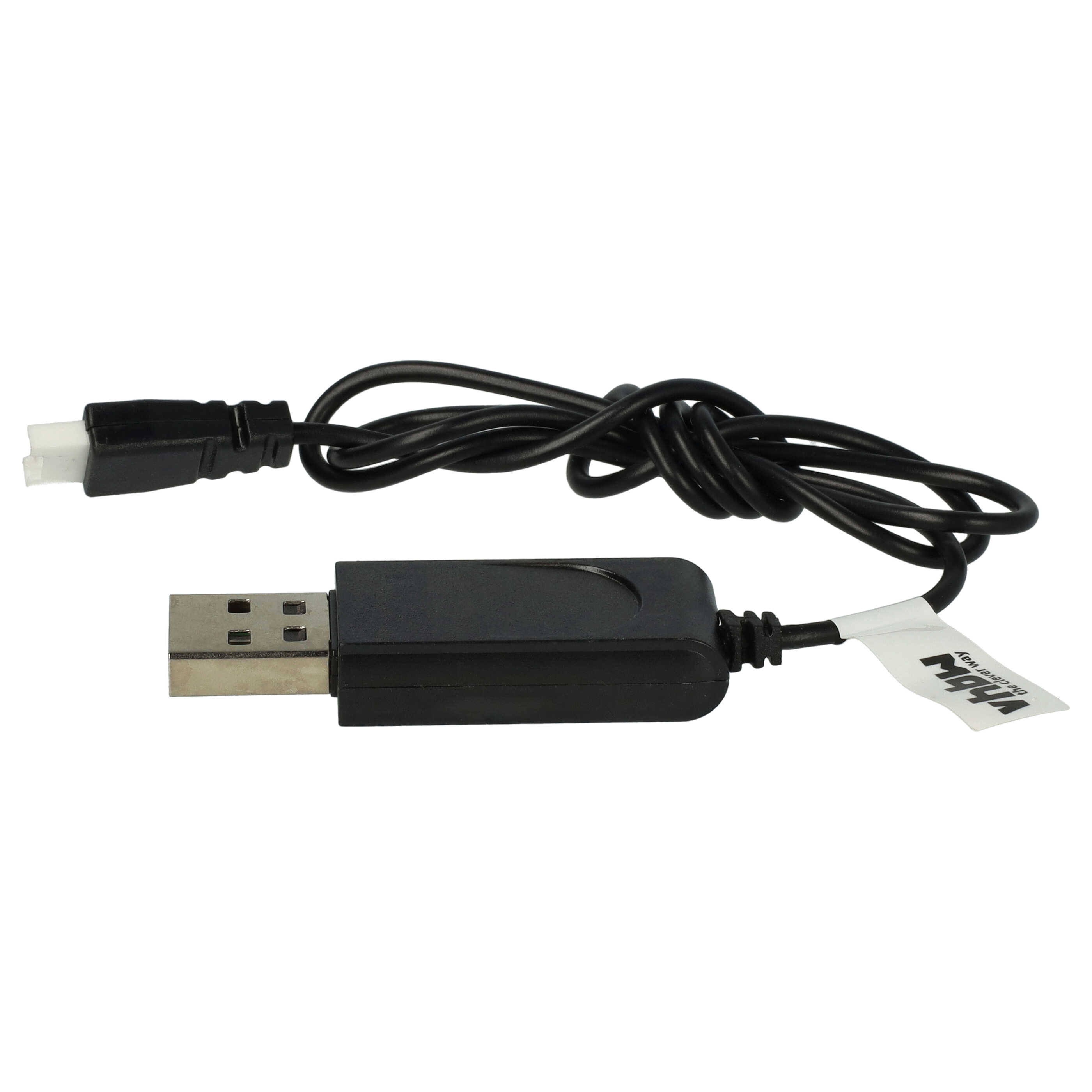 vhbw Cable de carga USB compatible con SYMA (S-Idee) F949 dron, cuadricóptero - 60 cm