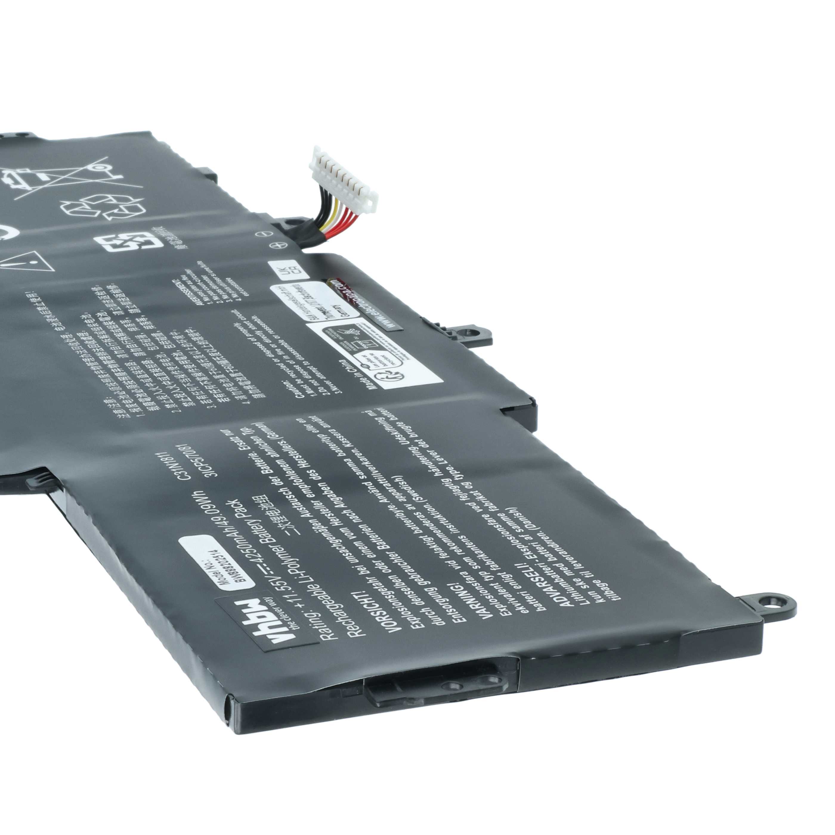 Batteria sostituisce Asus C31N1811, 0B200-03080000 per notebook - 4250mAh 11,55V Li-Poly