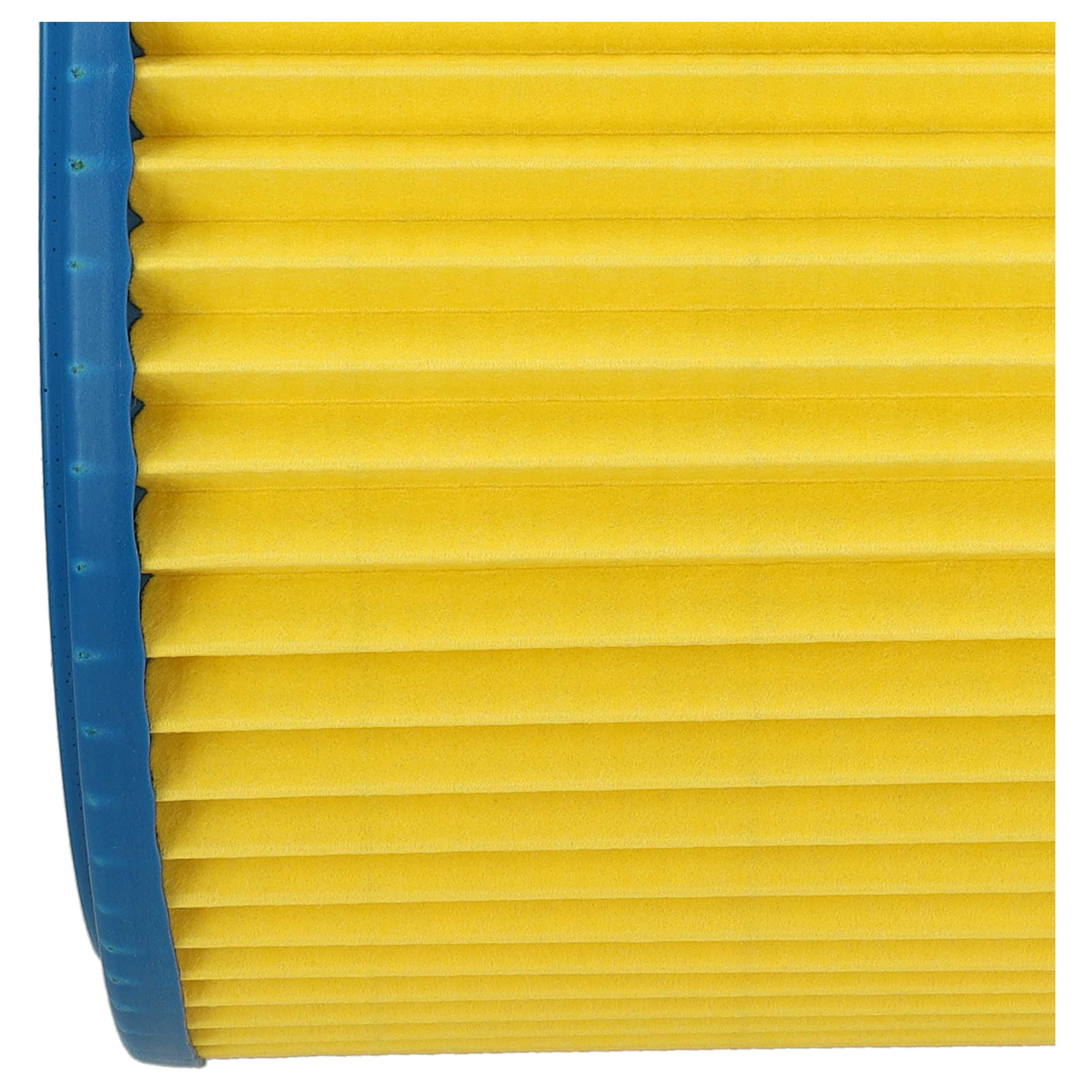 4x Filtro reemplaza Einhell 2351110 para aspiradora LIV, azul / amarillo