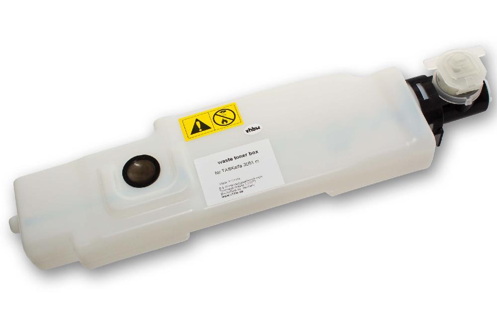 Collecteur de toner remplace Kyocera WT-860 pour imprimante laser Utax 3005 Ci - blanc