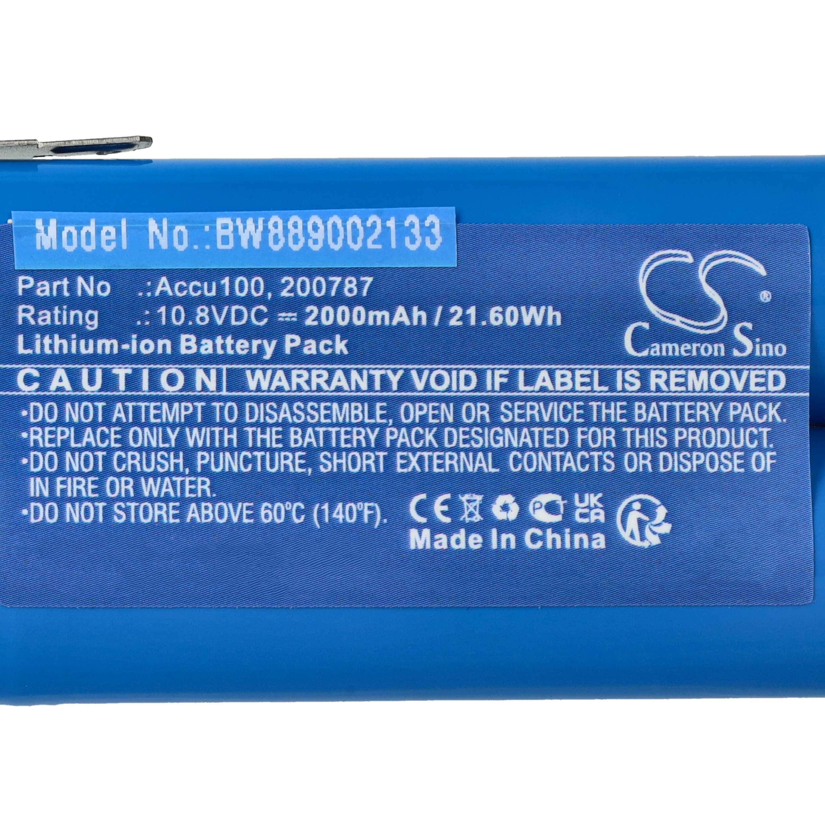 Lawnmower Battery Replacement for Bosch 08830-00.640.00, 08804-00.640.00 - 4200mAh 11.1V Li-Ion