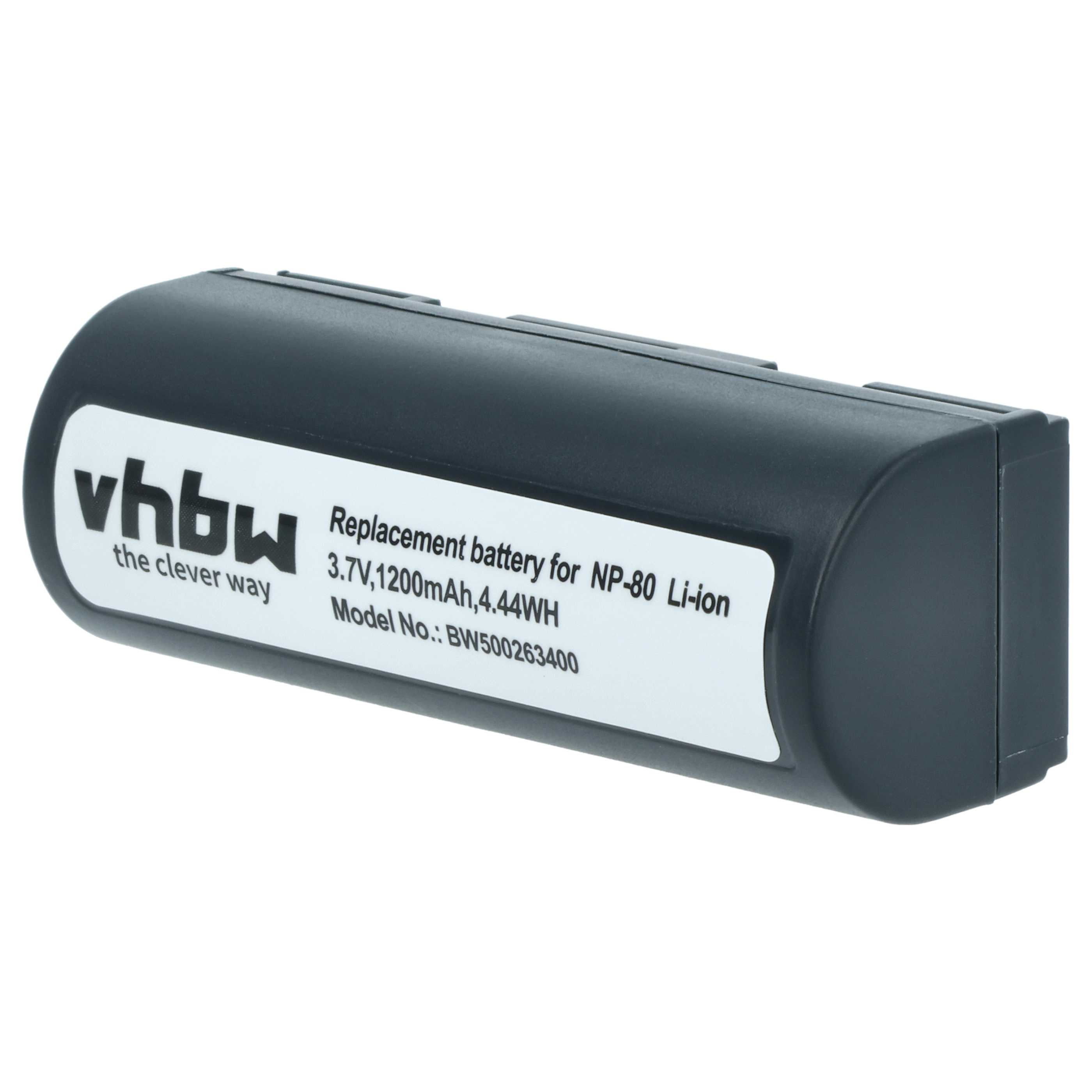 Batería reemplaza Epson EU95 para cámara - 1200 mAh 3,7 V Li-Ion