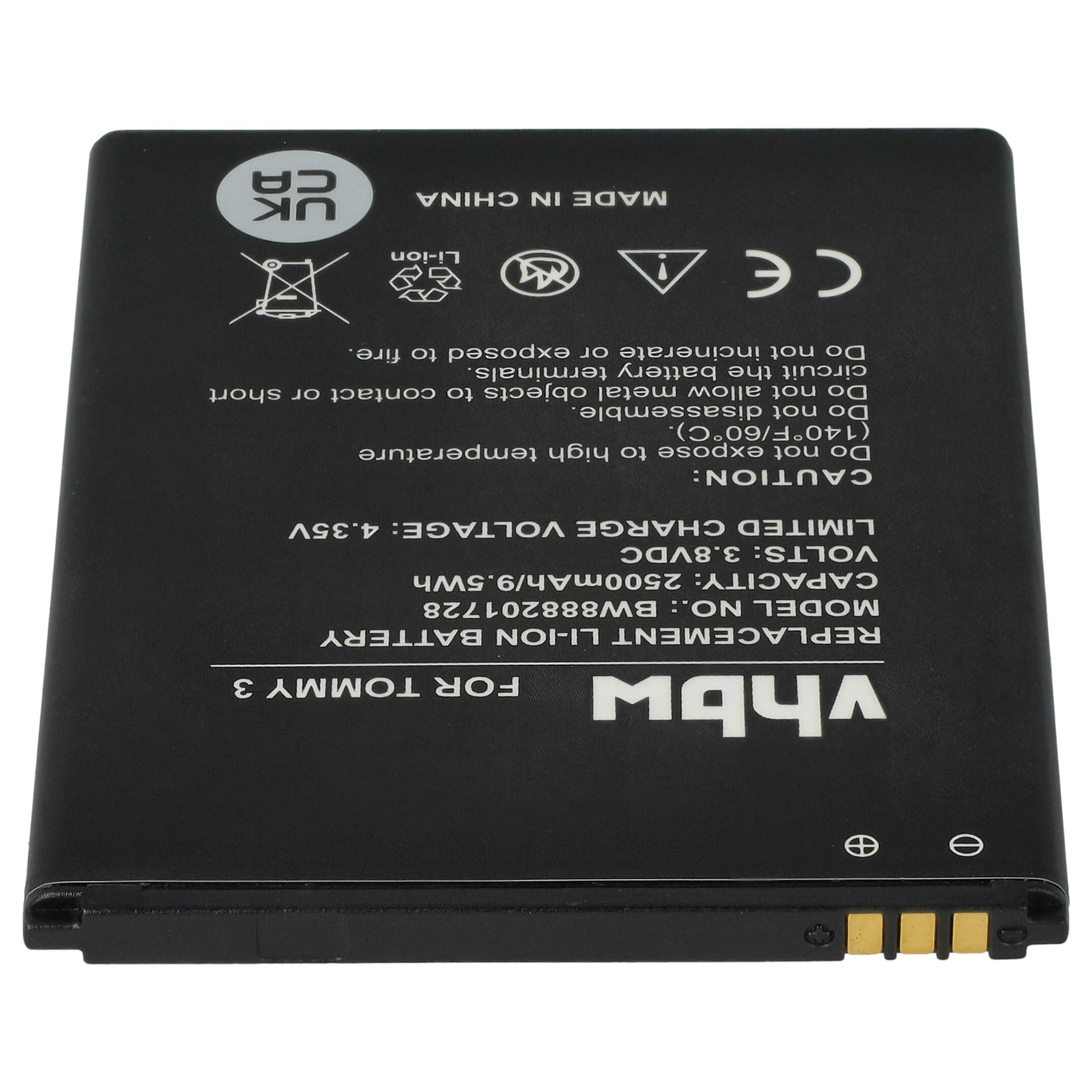Akumulator do telefonu smartfona zamiennik Wiko 2610 - 2500 mAh 3,8 V Li-Ion
