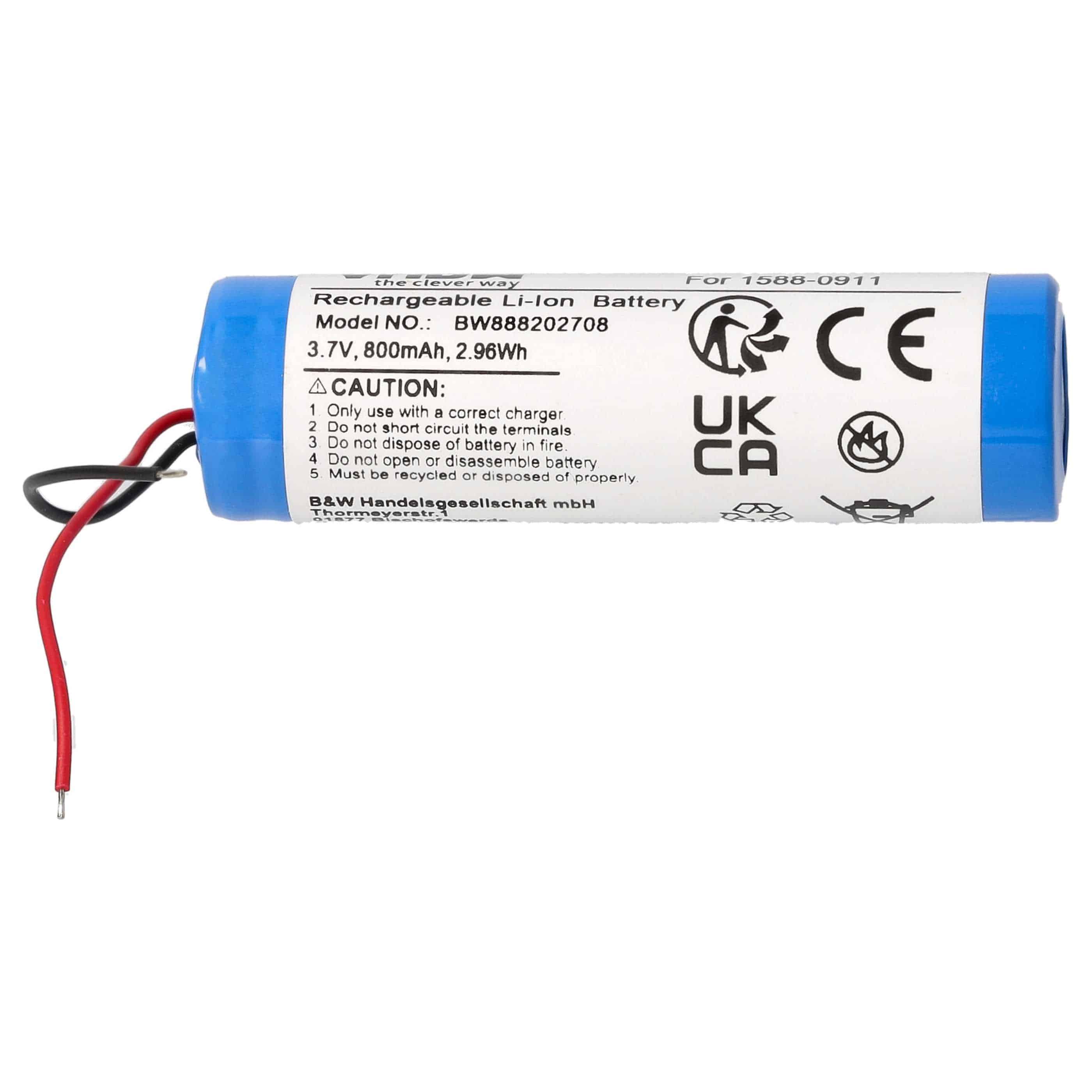 Charging Station Battery replaces Sony 1588-0911 - 800 mAh 3.7 V Li-Ion