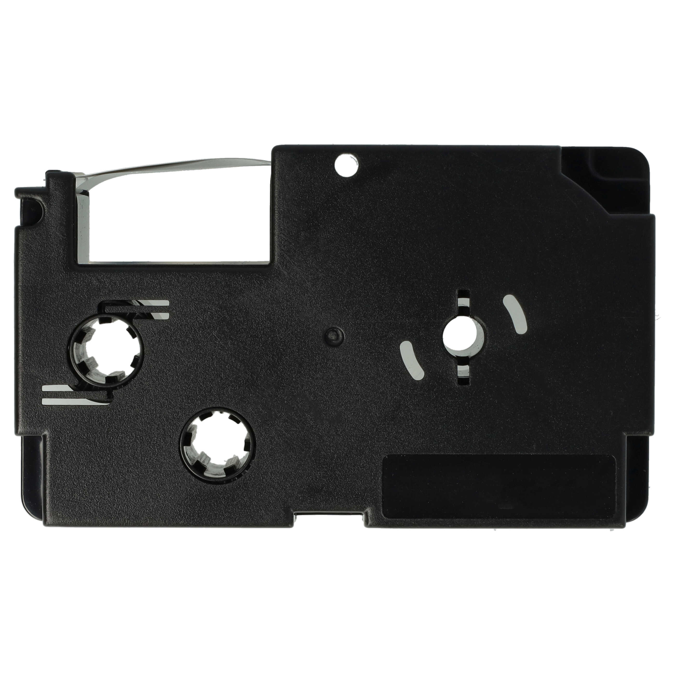 50x Label Tape replaces Casio XR-18WE, XR-18WE1 - 18 mm Black to White