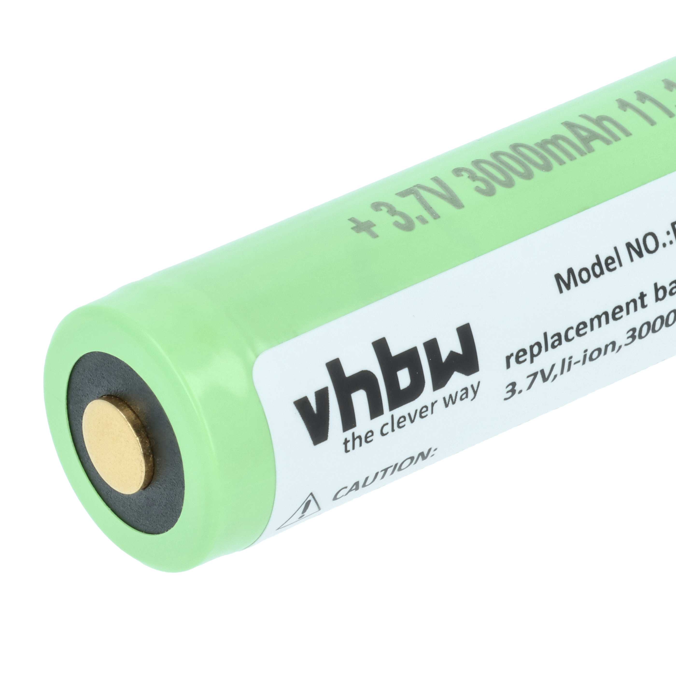 Torch - 3x Battery replaces Ledlenser 501001 - 3 Ah 3.7 V Li-Ion