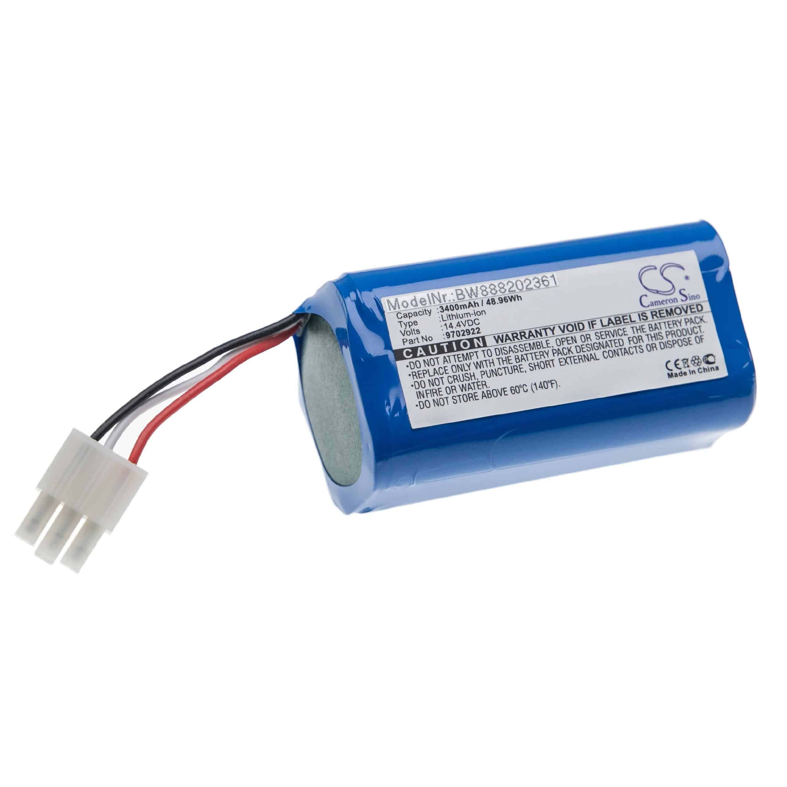 Battery Replacement for Miele 9702922 for - 3400mAh, 14.4V, Li-Ion