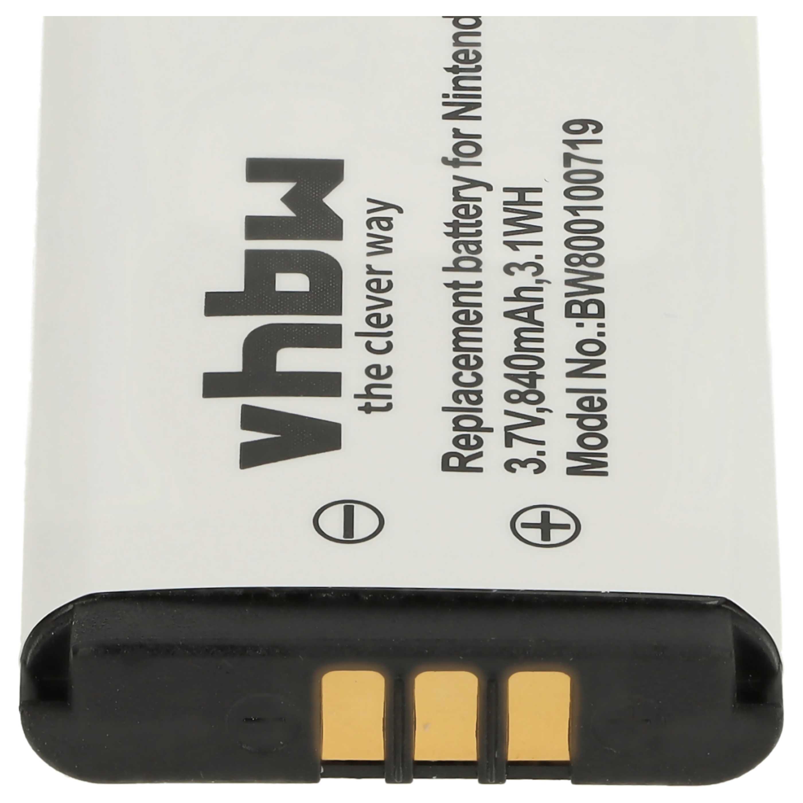 Games Console 2x Battery replaces Nintendo TWL-001, C/TWL-A-BP, TWL-003, BOAMK01 - 840 mAh 3.7 V Li-Ion