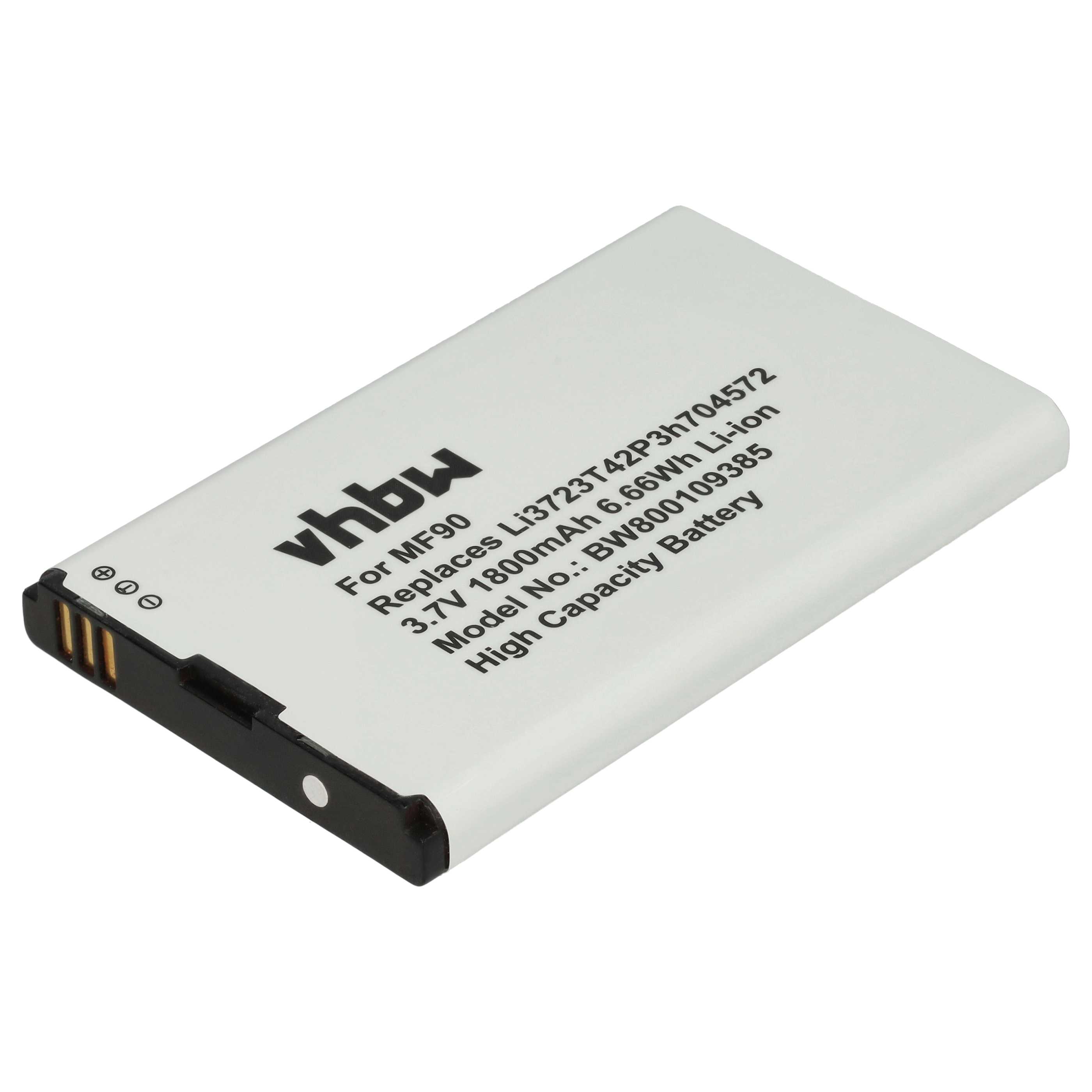 Batería reemplaza LI3720T42P3H704572, Li3723T42P3h704572 para router (1800 mAh, 3,7 V, Li-Ion)