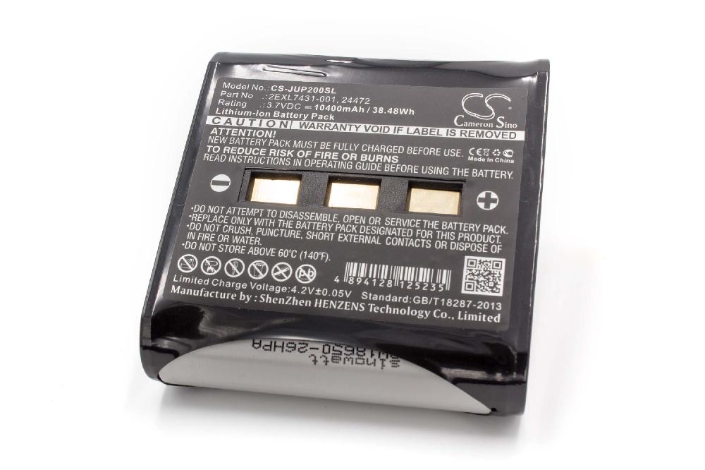 Batteria per computer portatile scanner sostituisce Juniper 24472, 2EXL7431-001 Juniper - 10400mAh 3,7V Li-Ion
