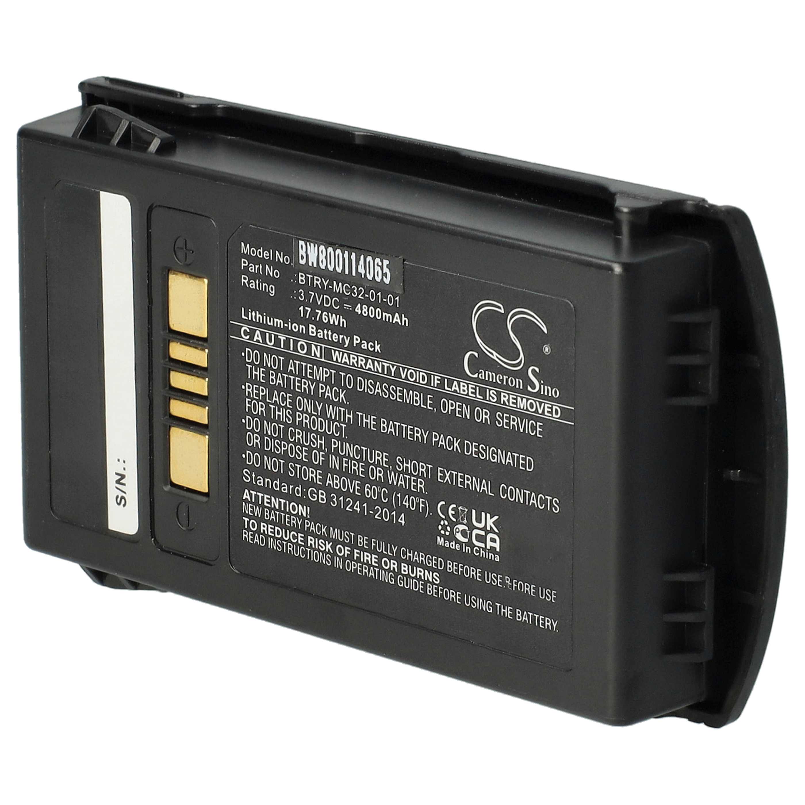 Akumulator do czytnika kodów kreskowych zamiennik Motorola BTRY-MC32-01-01 - 4800 mAh 3,7 V Li-Ion