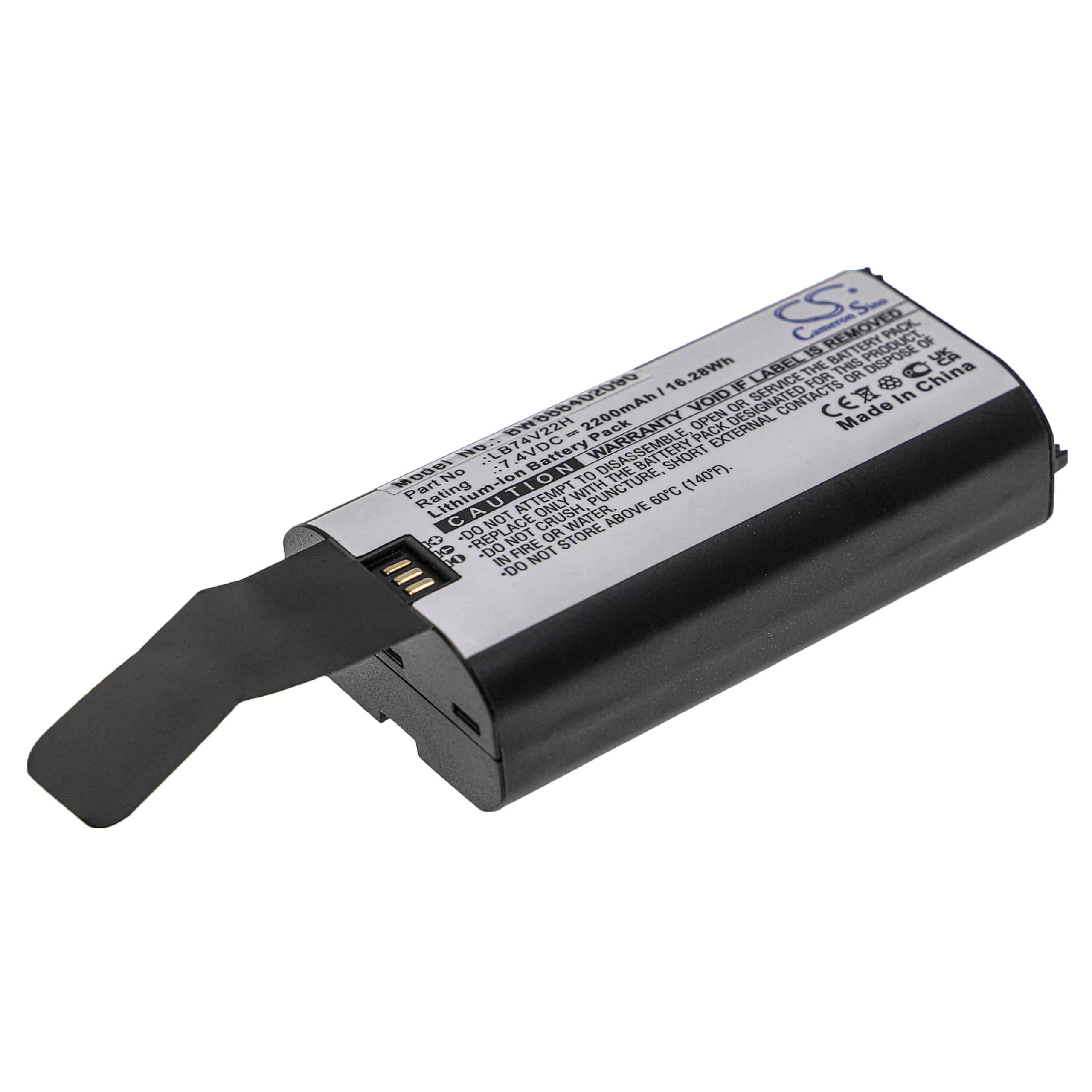 Barcodescanner-Akku als Ersatz für Newland LB74V22H - 2200mAh 7,4V Li-Ion